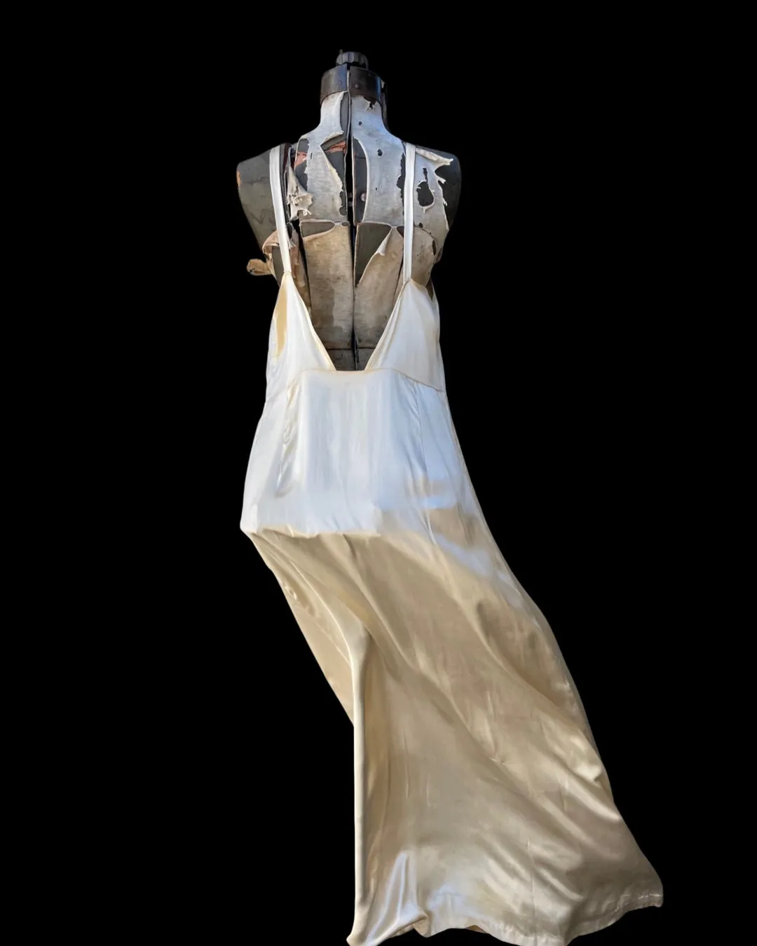 1930s Pale Seafoam Organza Dres