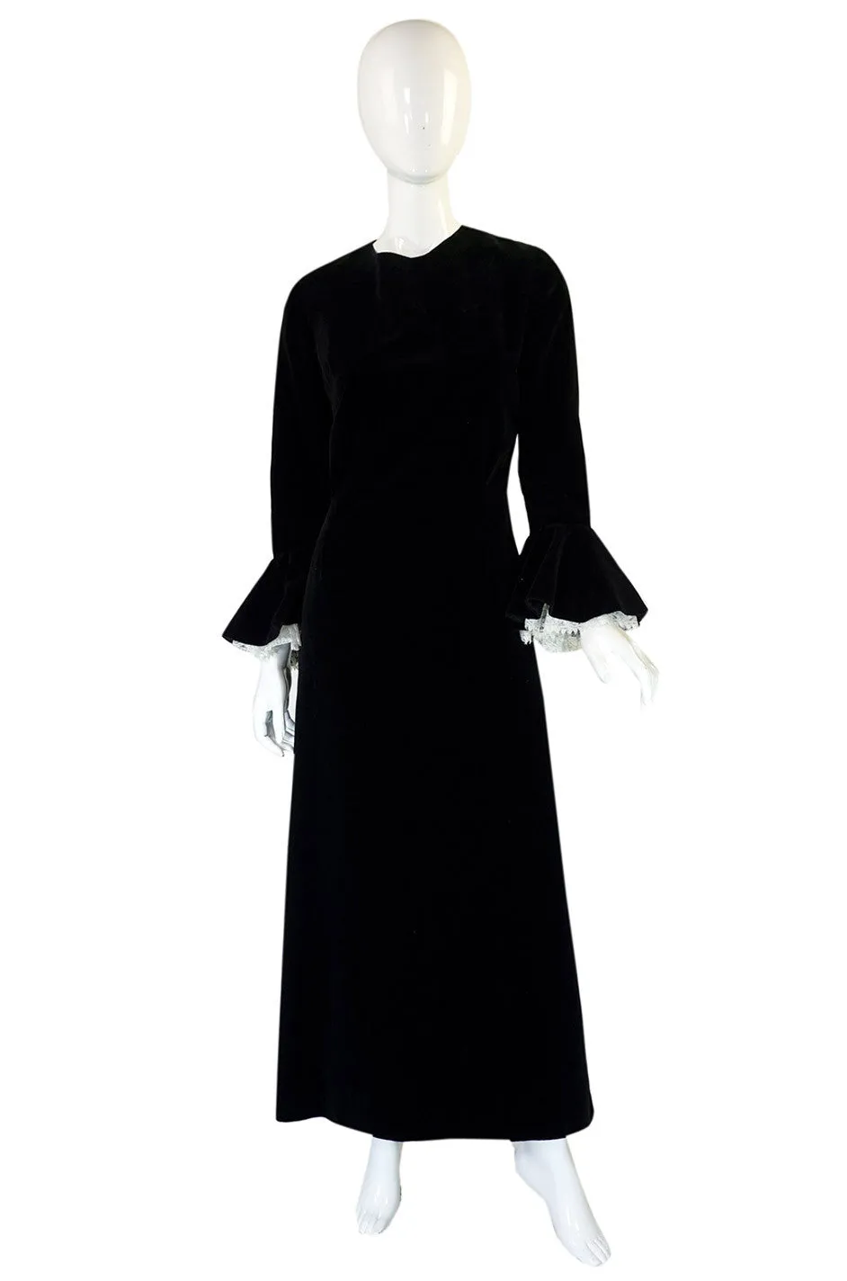 1960s Pierre Balmain Lace Cuffed Dress