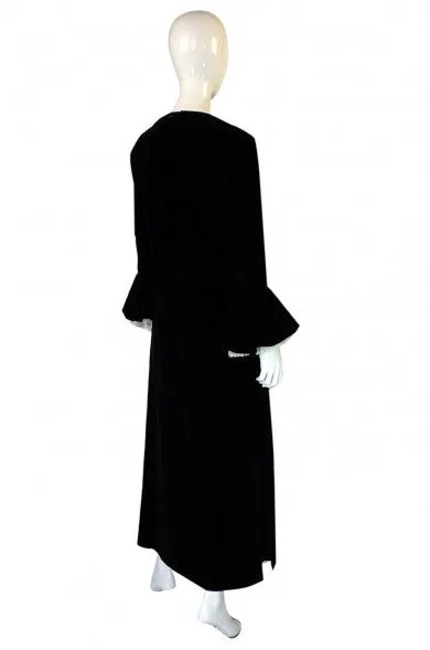 1960s Pierre Balmain Lace Cuffed Dress
