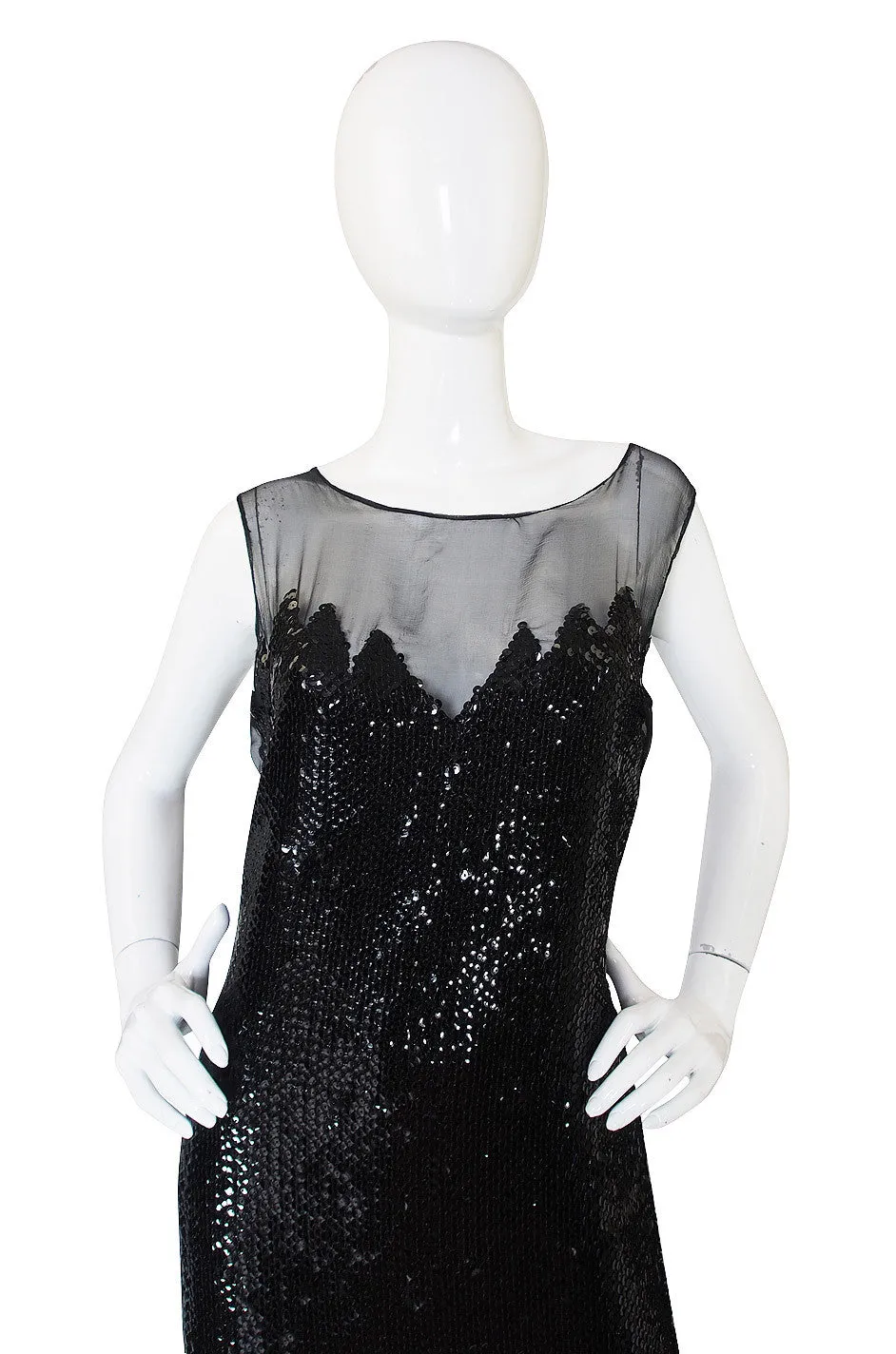 1972 Loris Azzaro Couture Sequin Gown