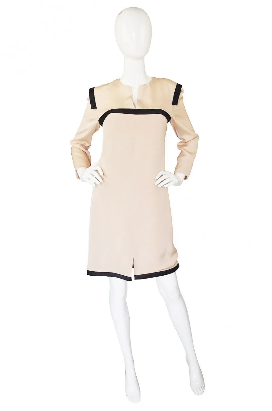 1980s Geoffrey Beene Graphic Day Dress