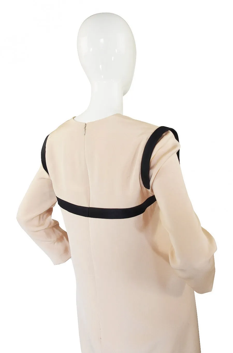 1980s Geoffrey Beene Graphic Day Dress