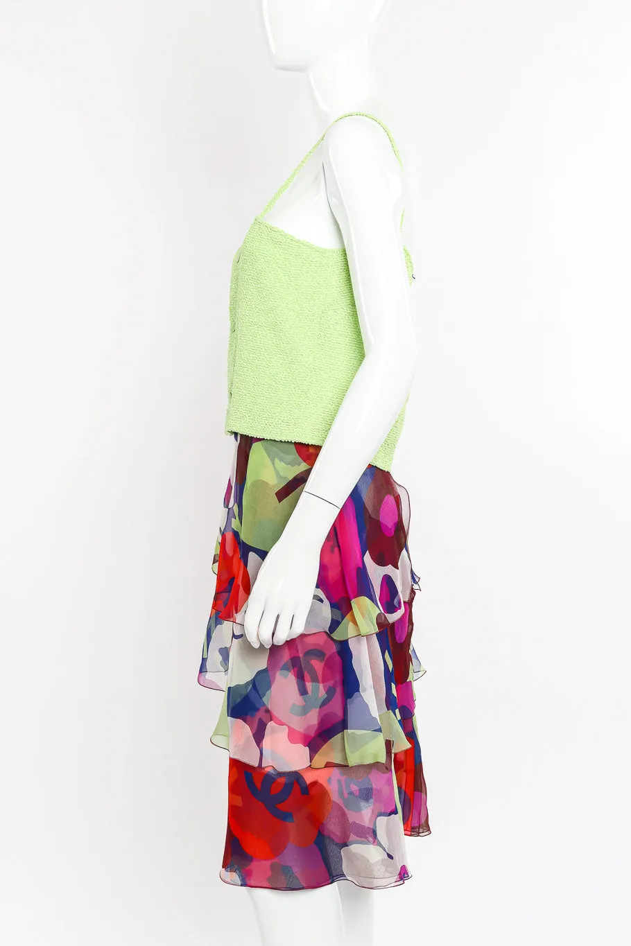 2000 S/S Boucle Jacket, Tank and Skirt Set