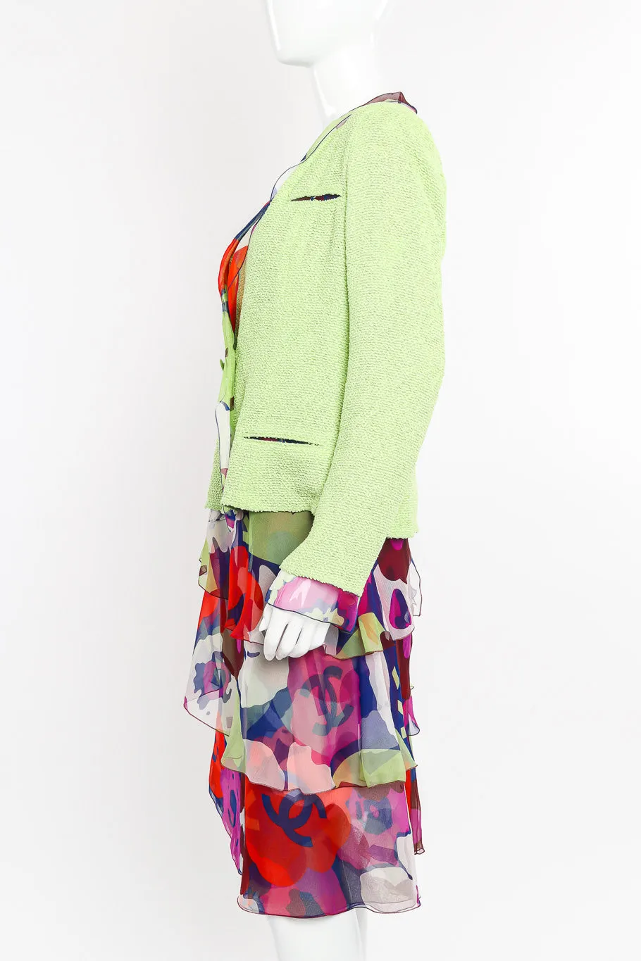 2000 S/S Boucle Jacket, Tank and Skirt Set