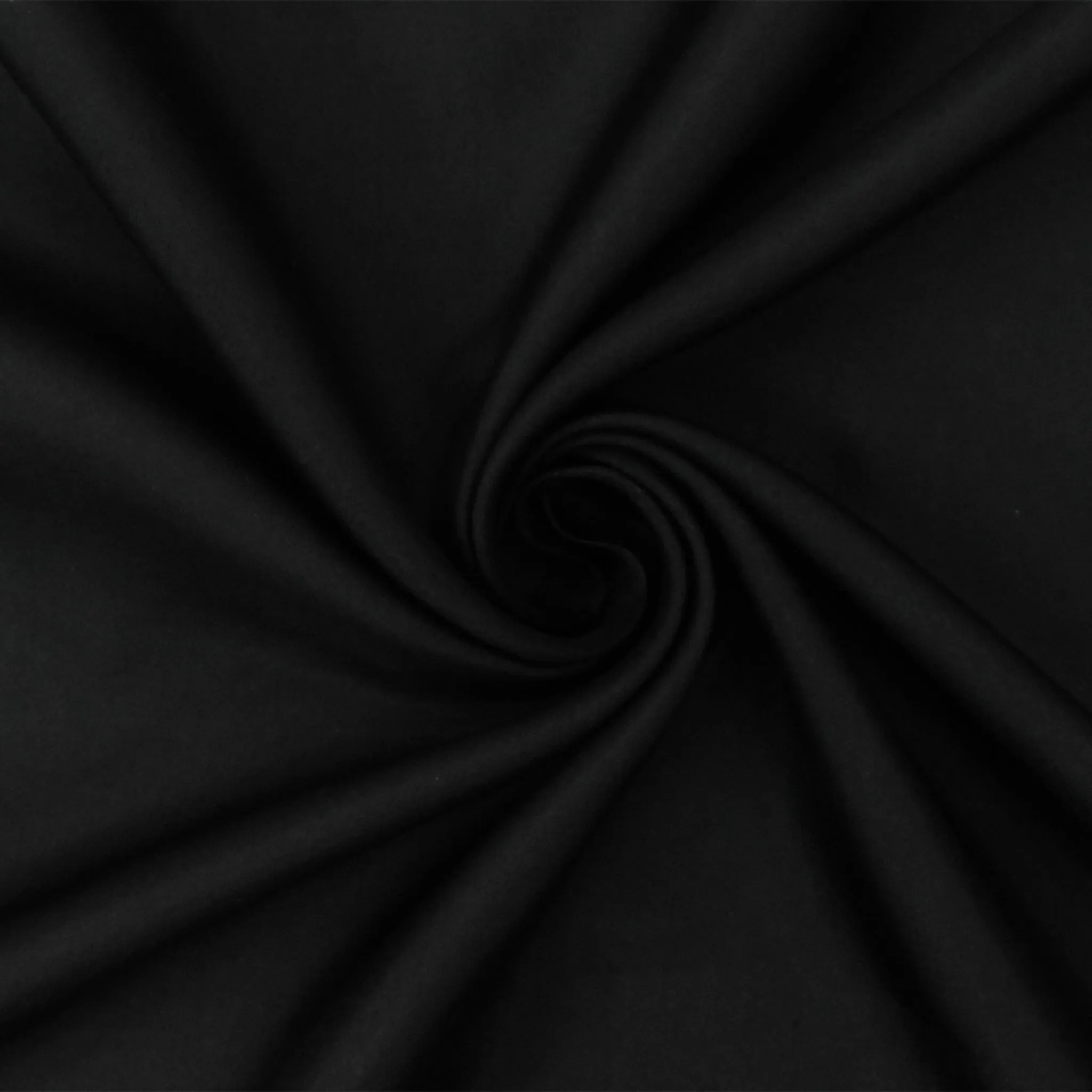 3 YD PC-Black Famous Designer Silk Habotai Woven Fabric