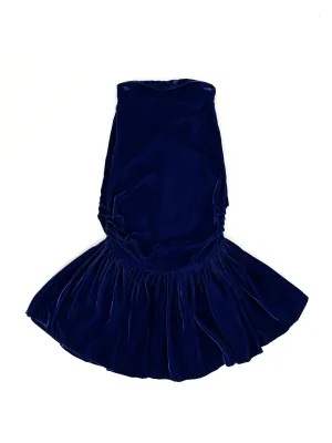 90s Norma Kamali Velvet Mermaid Skirt