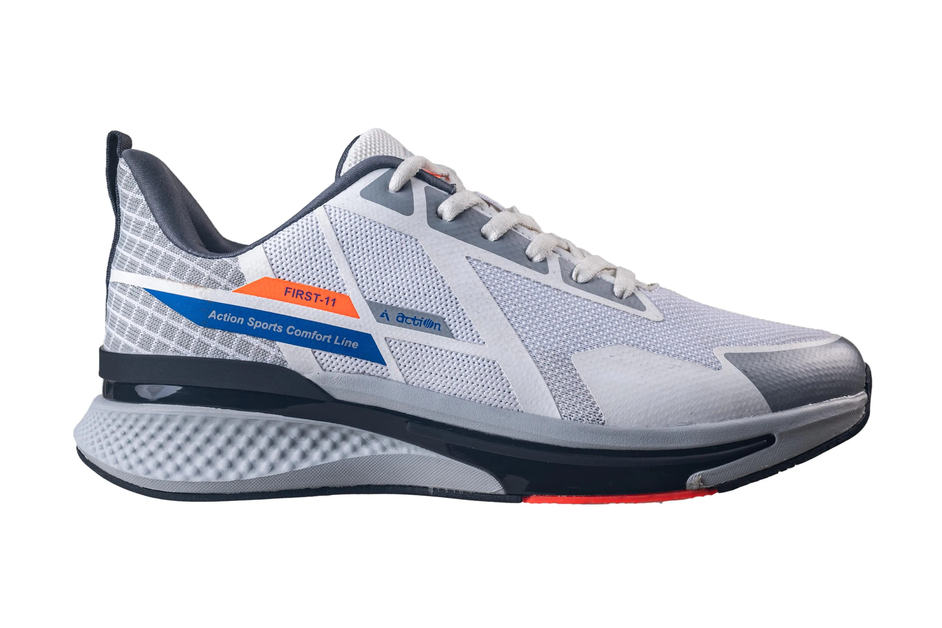 Action Gents White Sports Shoe