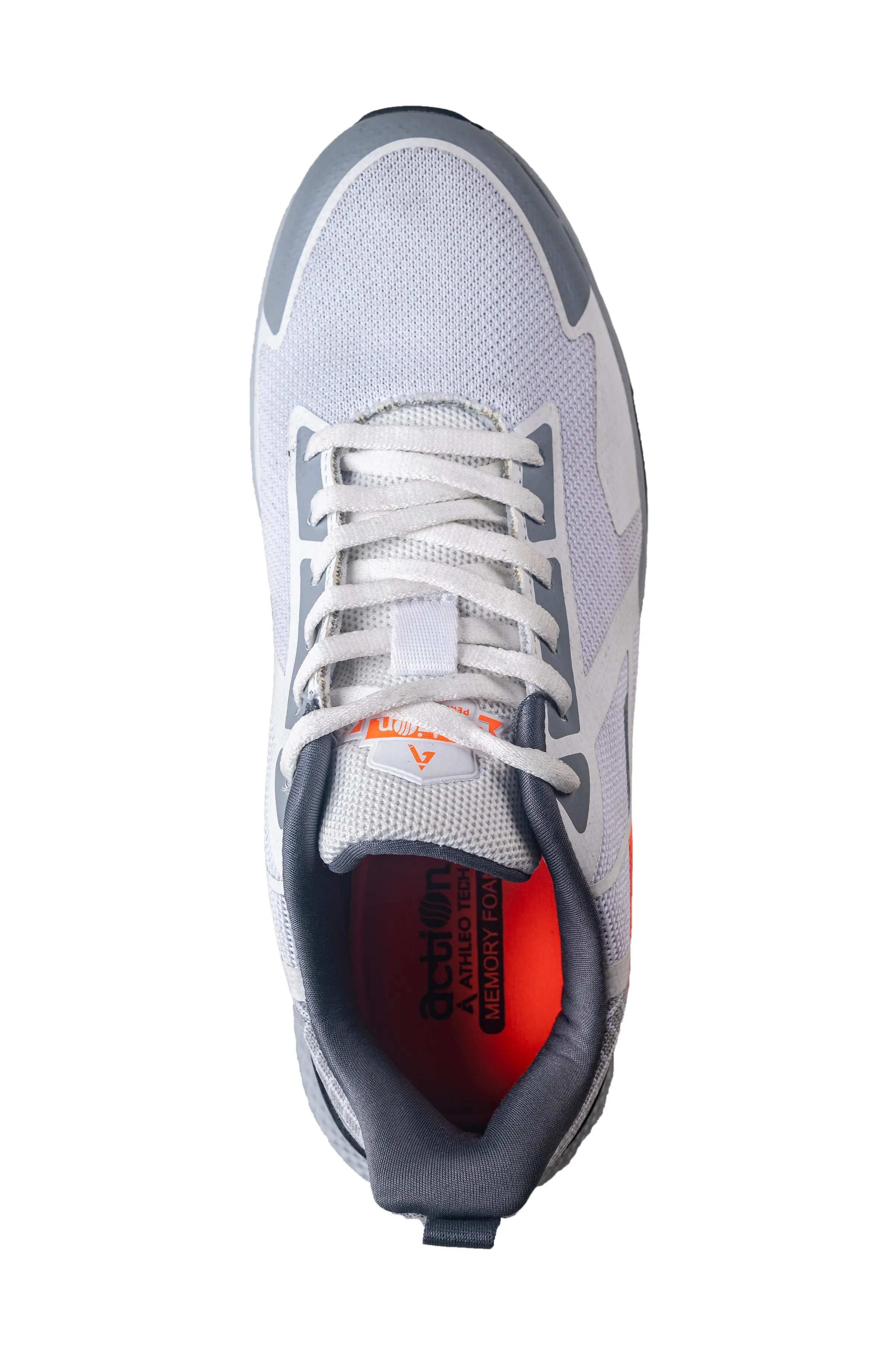 Action Gents White Sports Shoe