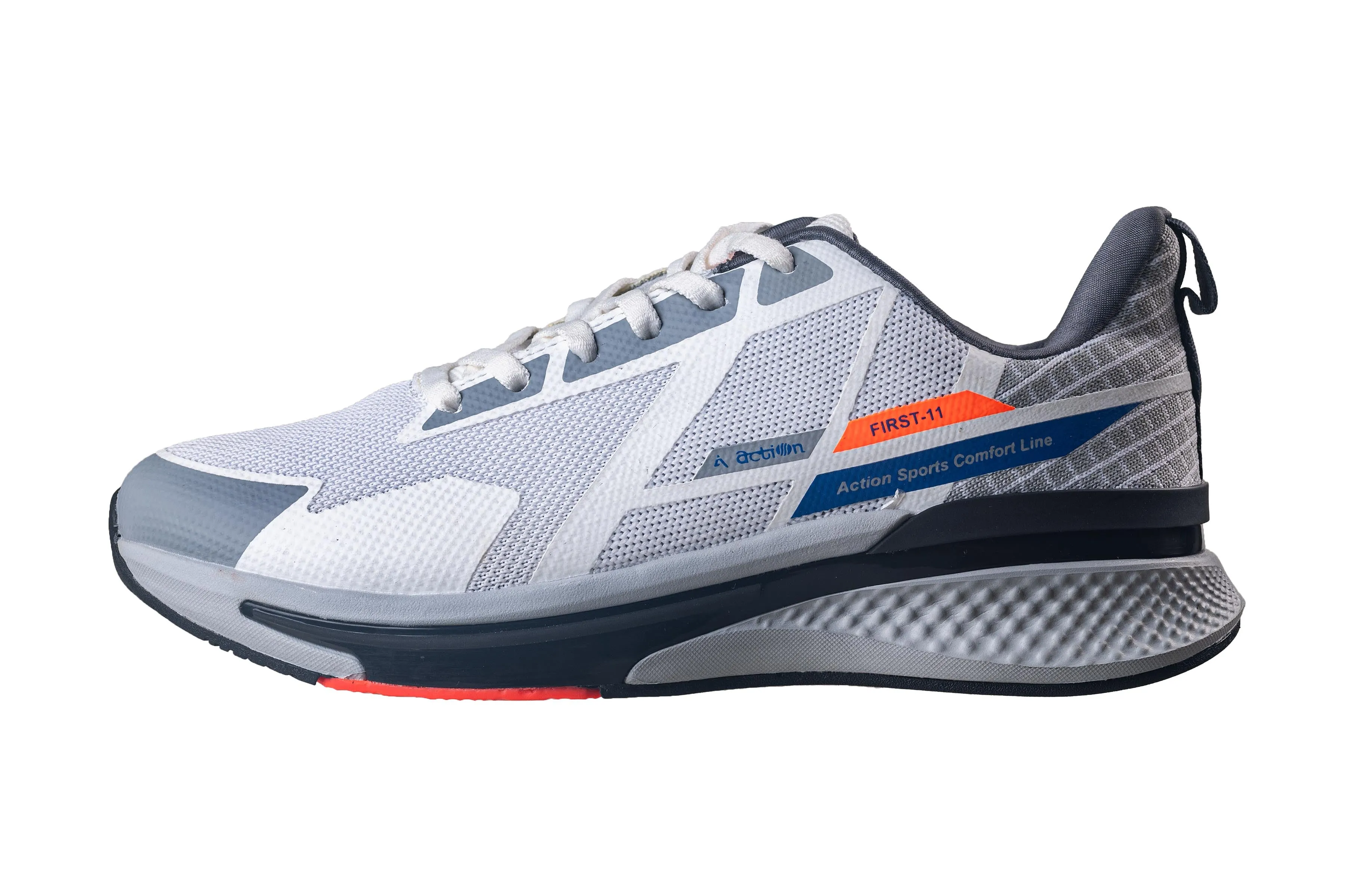 Action Gents White Sports Shoe