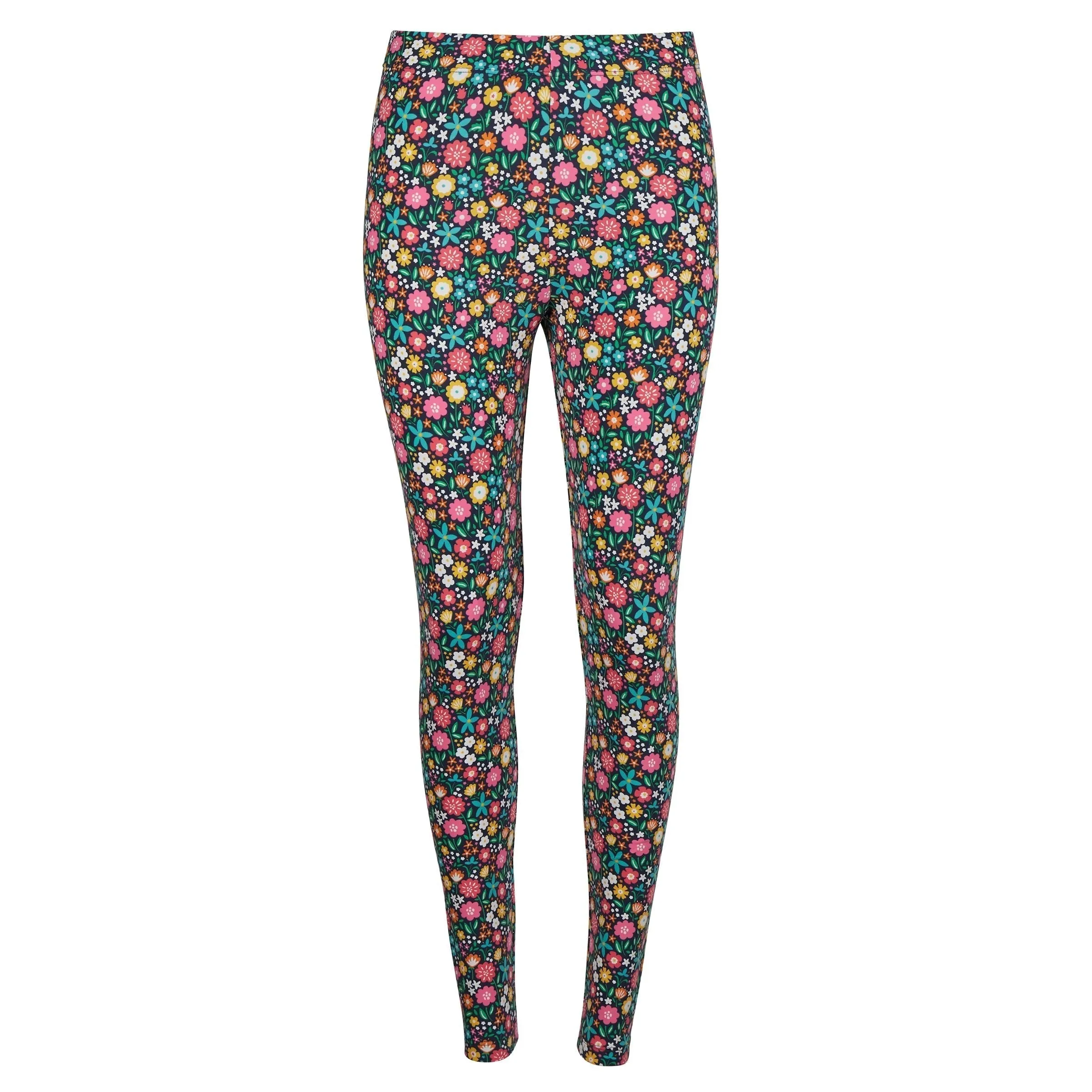 Adult's Indigo Kernow Floral Leona Leggings - 1 Left Size UK 16