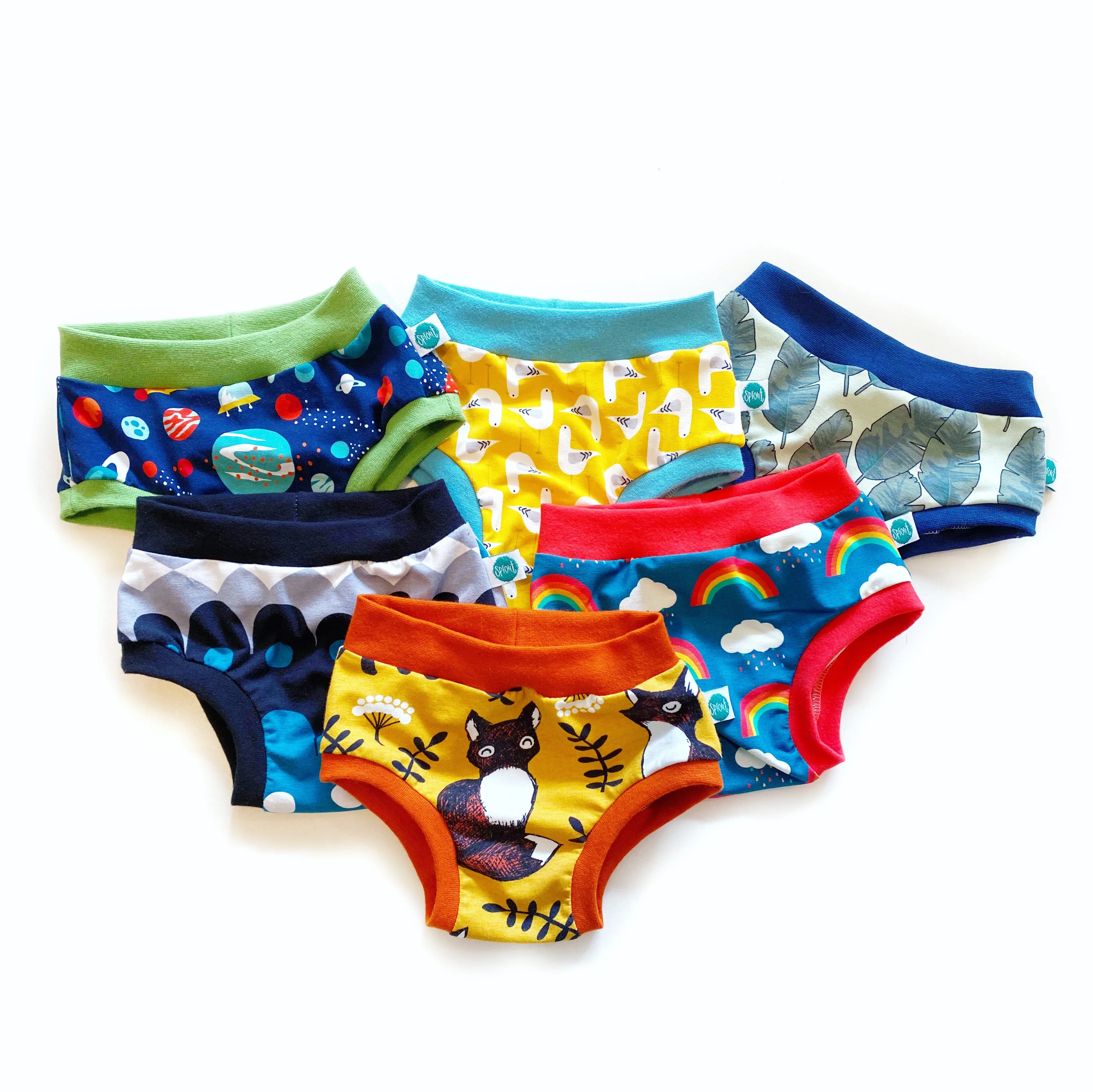 Age 2-3 Children's Unisex Organic Pants - Mixed Pack of 3 | Ethical Kids Underwear