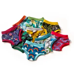 Age 2-3 Children's Unisex Organic Pants - Mixed Pack of 3 | Ethical Kids Underwear
