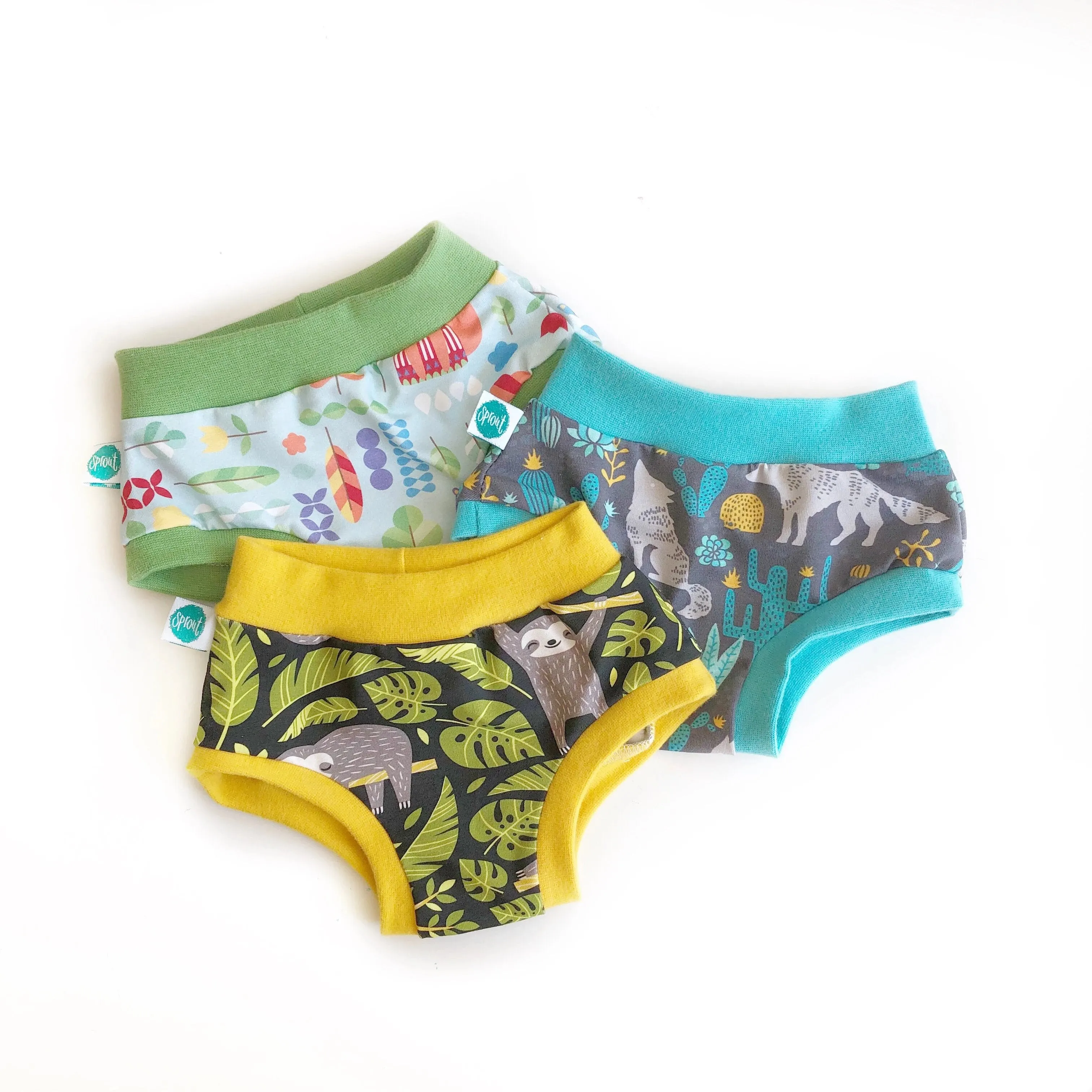 Age 2-3 Children's Unisex Organic Pants - Mixed Pack of 3 | Ethical Kids Underwear