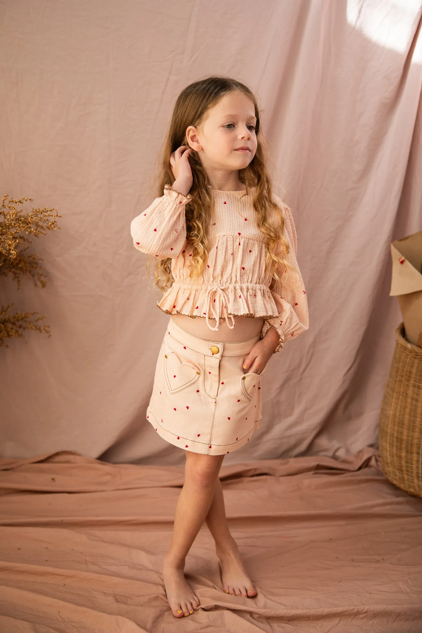 Aimee Top-Piggy Pink Love Bug
