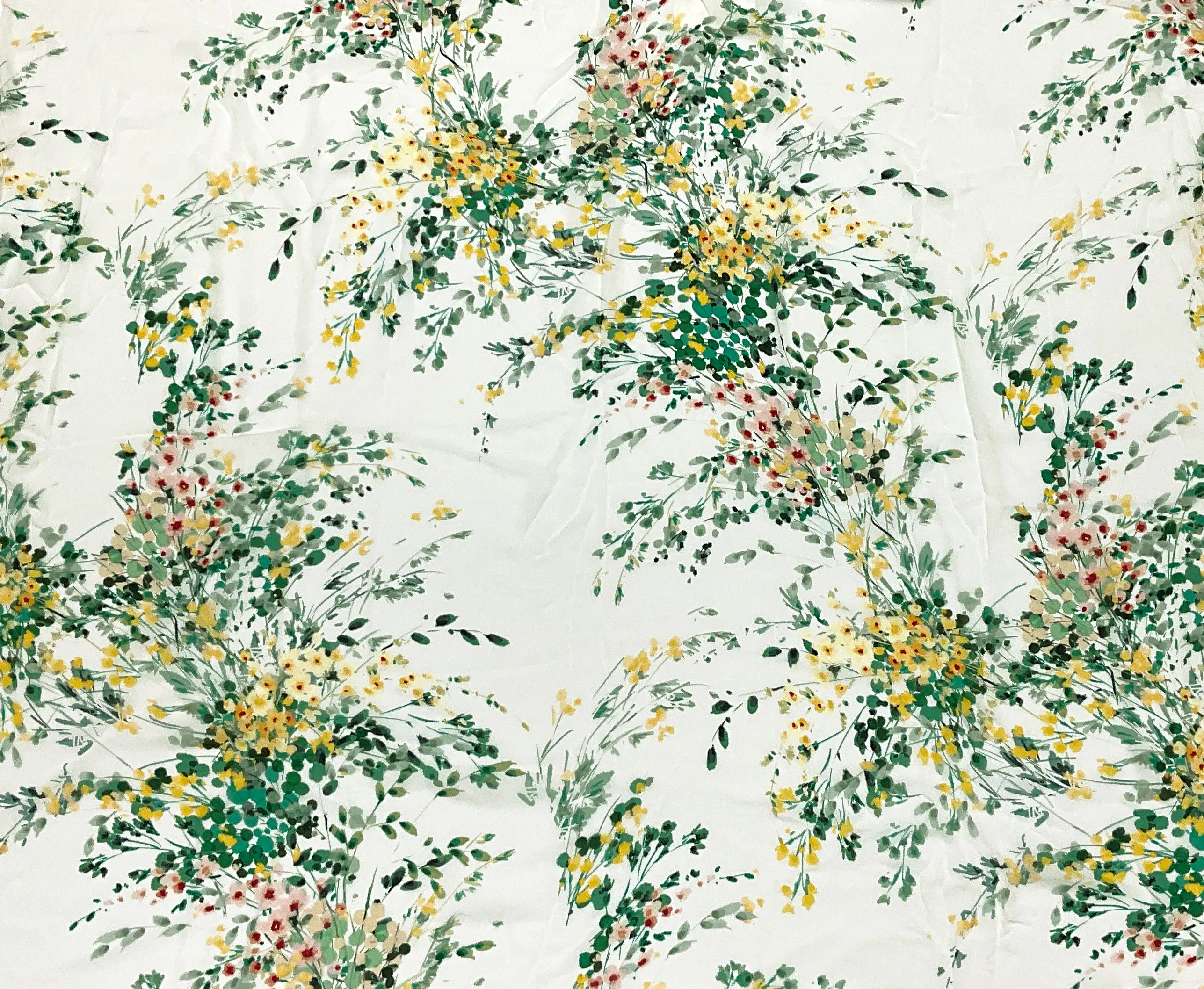 Airy Green-Multi Famous Designer Floral Printed Viscose Chiffon Fabric