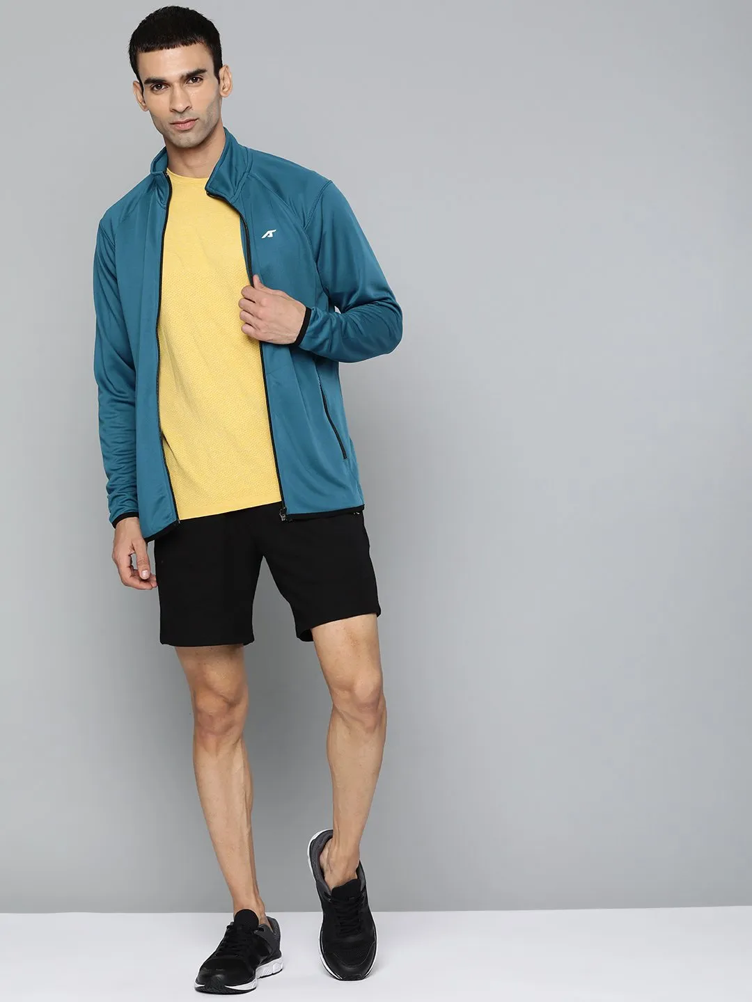 Alcis Men Solid Teal Jackets