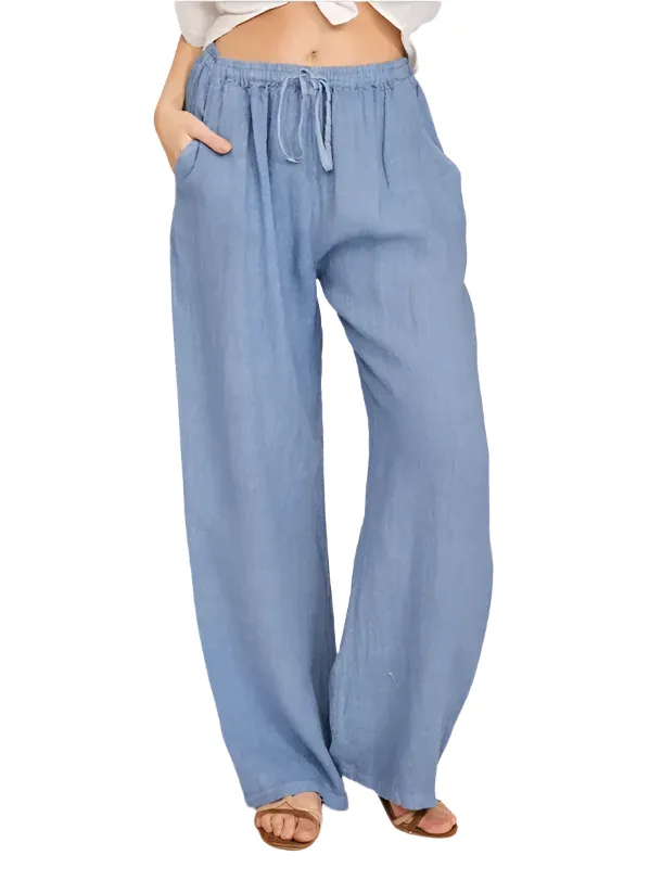 Alessandra – Relaxed Fit Women's Linen Casual Pants