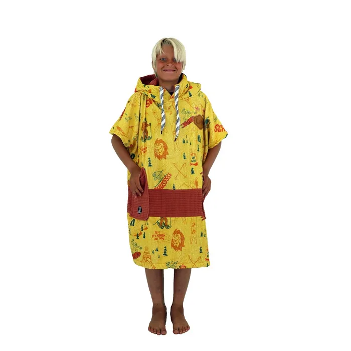 All-In Junior V Poncho Yeti Yellow