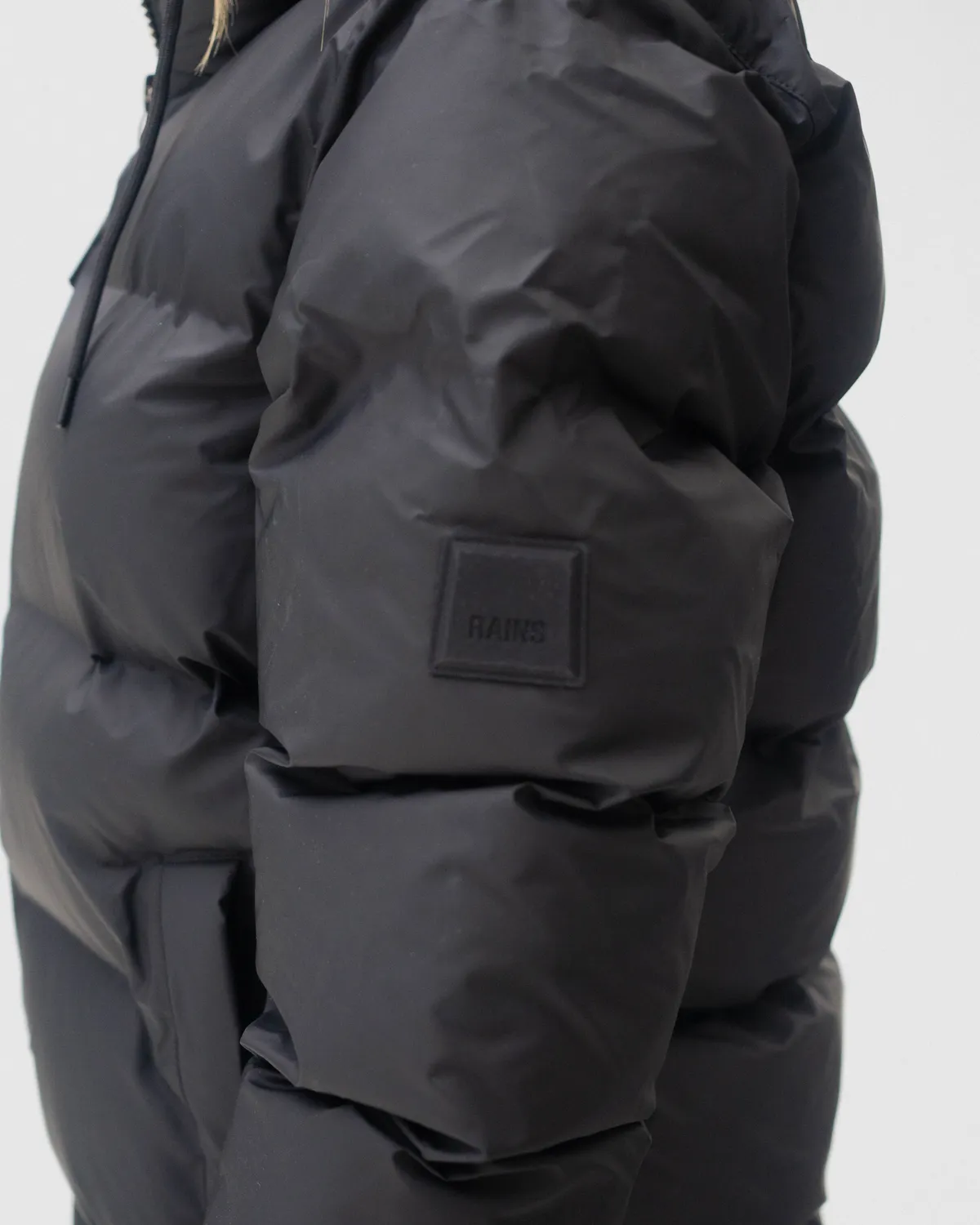 Alta Long Puffer Jacket W3T4 - Black