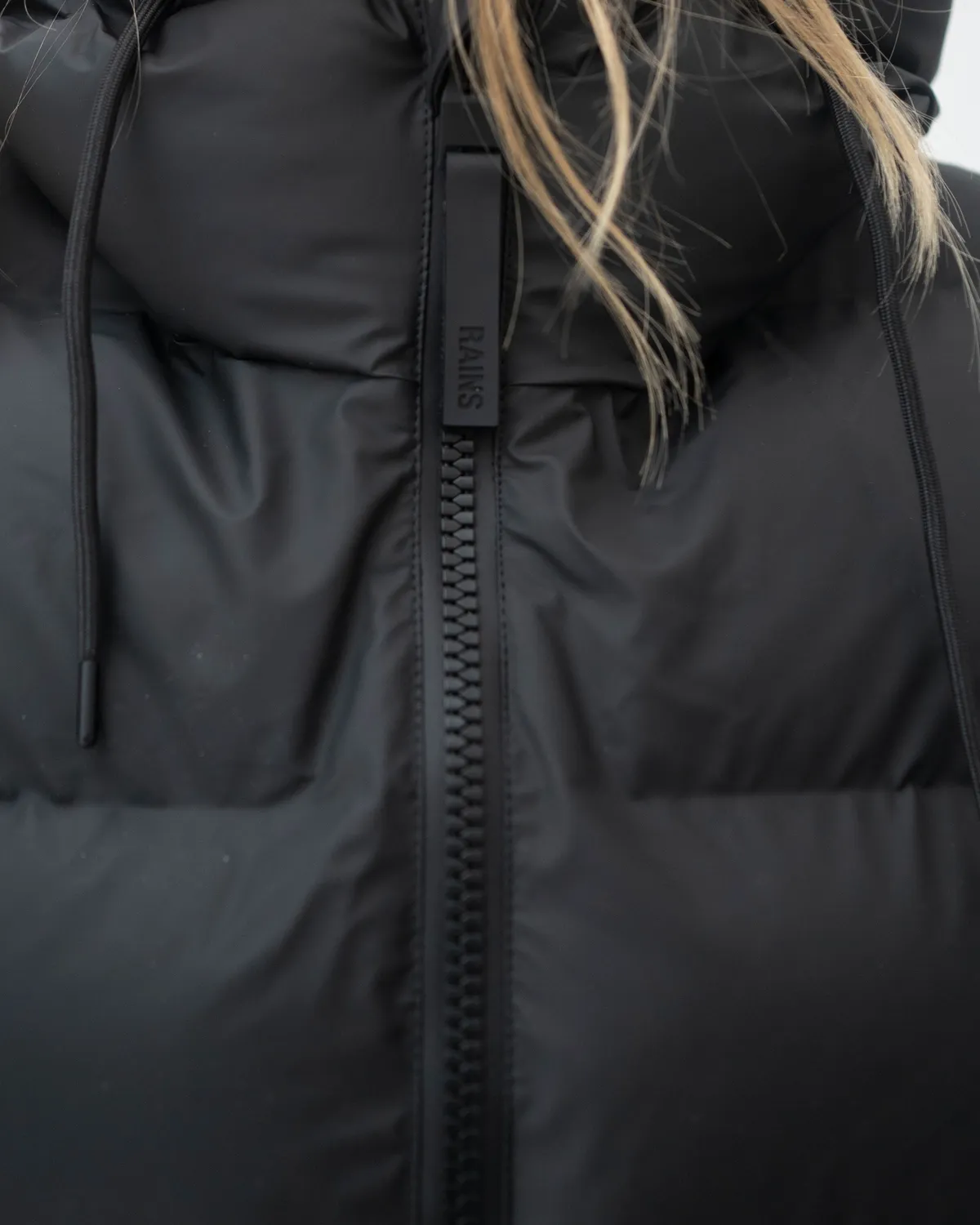 Alta Long Puffer Jacket W3T4 - Black