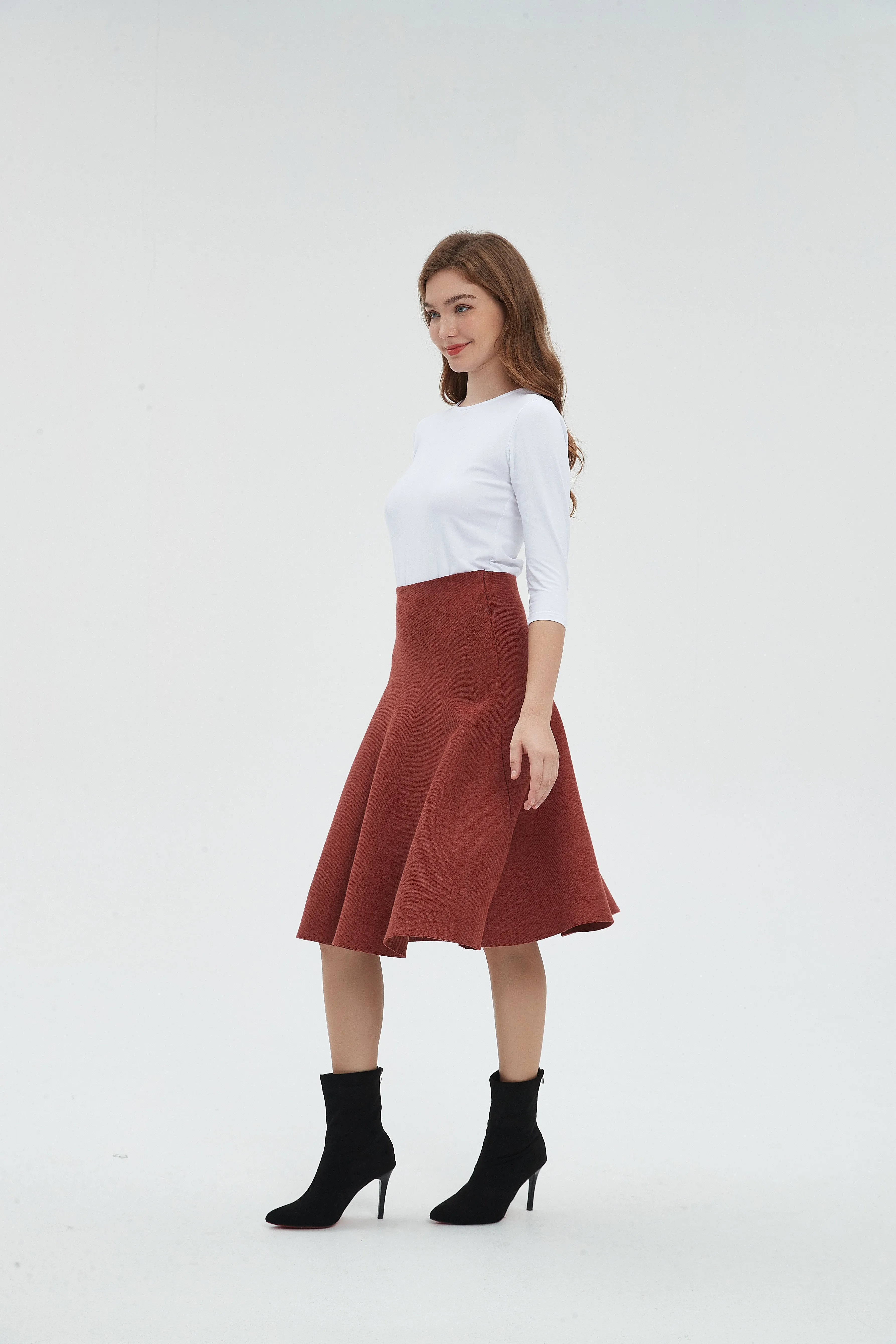 AMAZING  MM SKIRT - RUST From Mia Mod