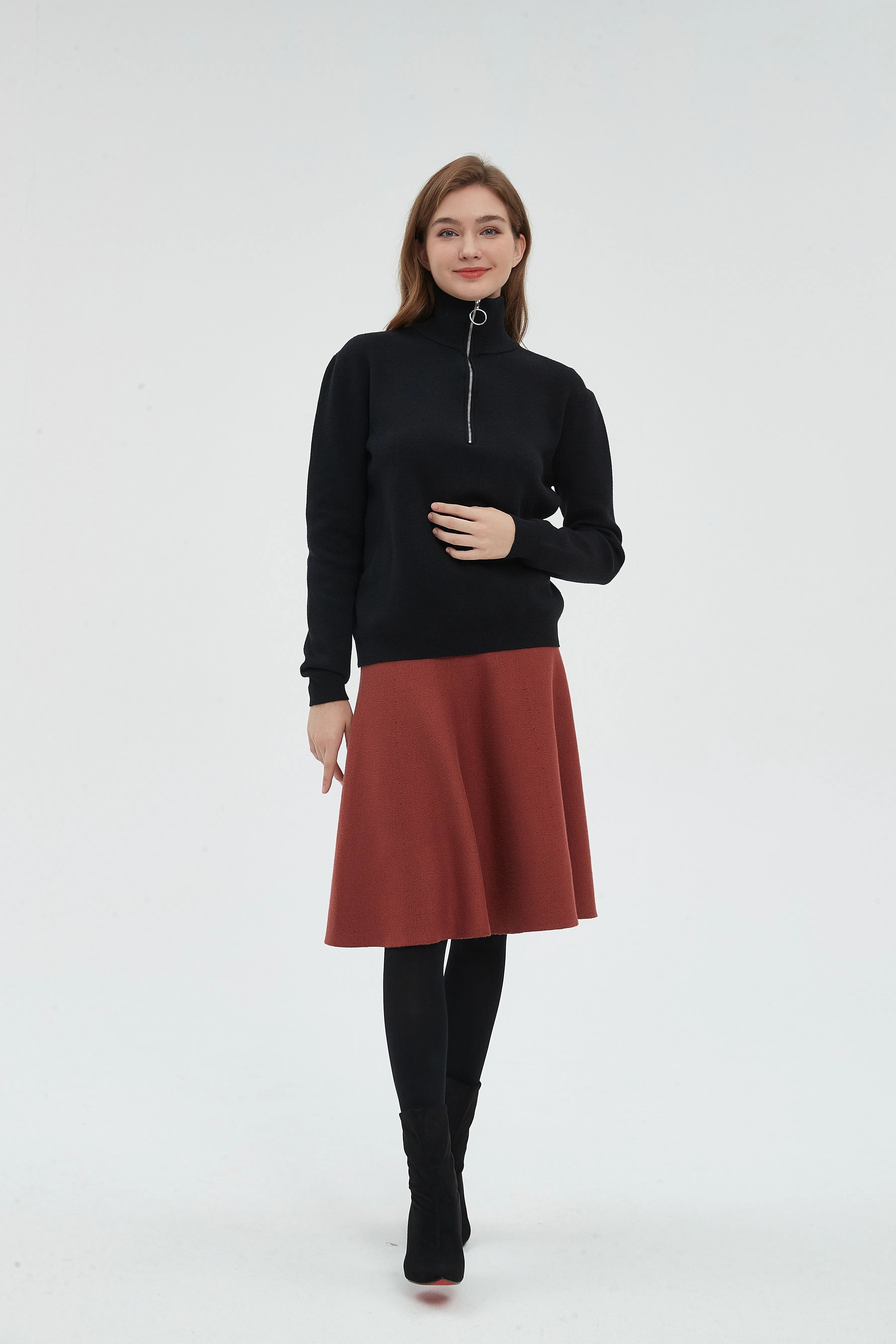 AMAZING  MM SKIRT - RUST From Mia Mod