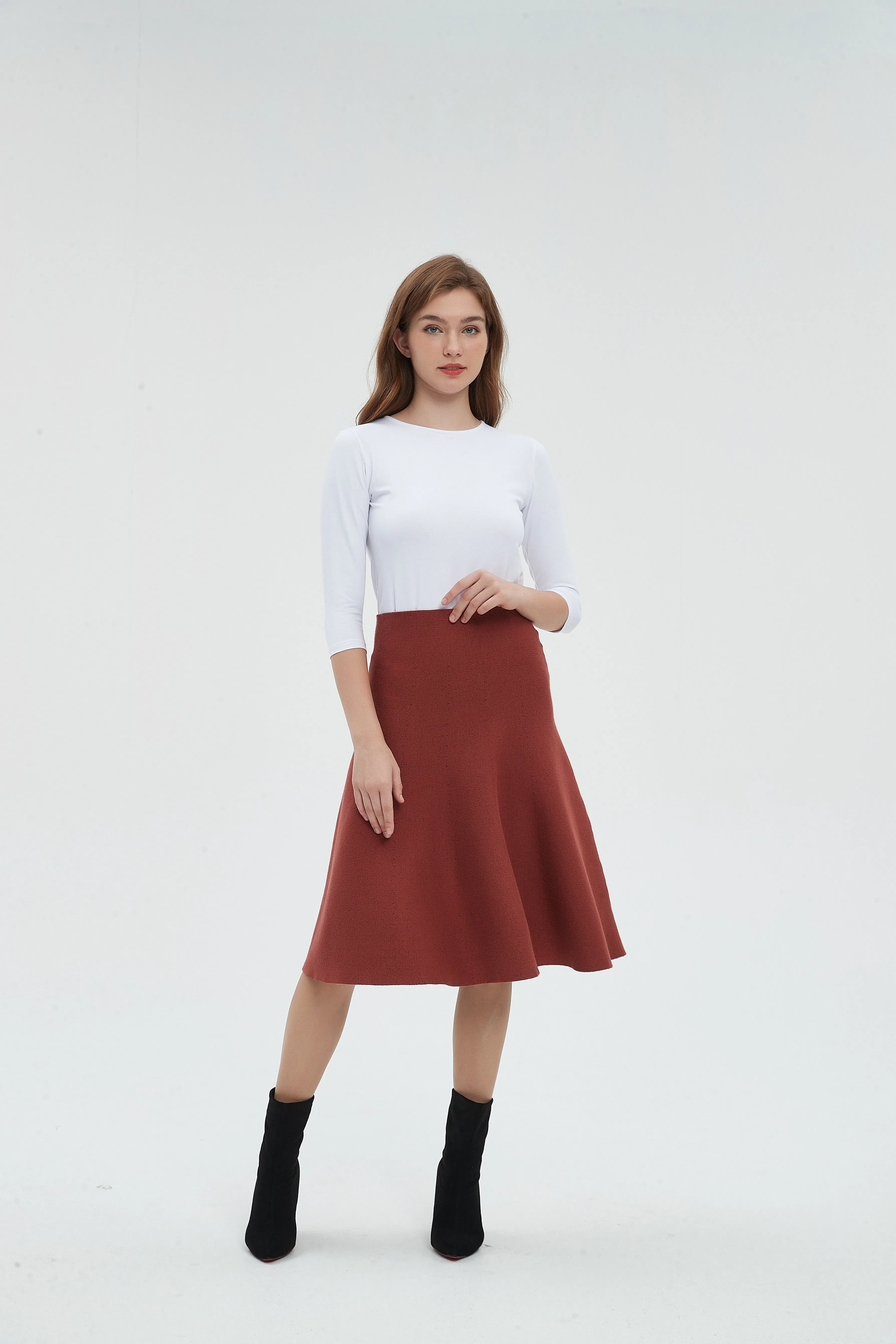 AMAZING  MM SKIRT - RUST From Mia Mod