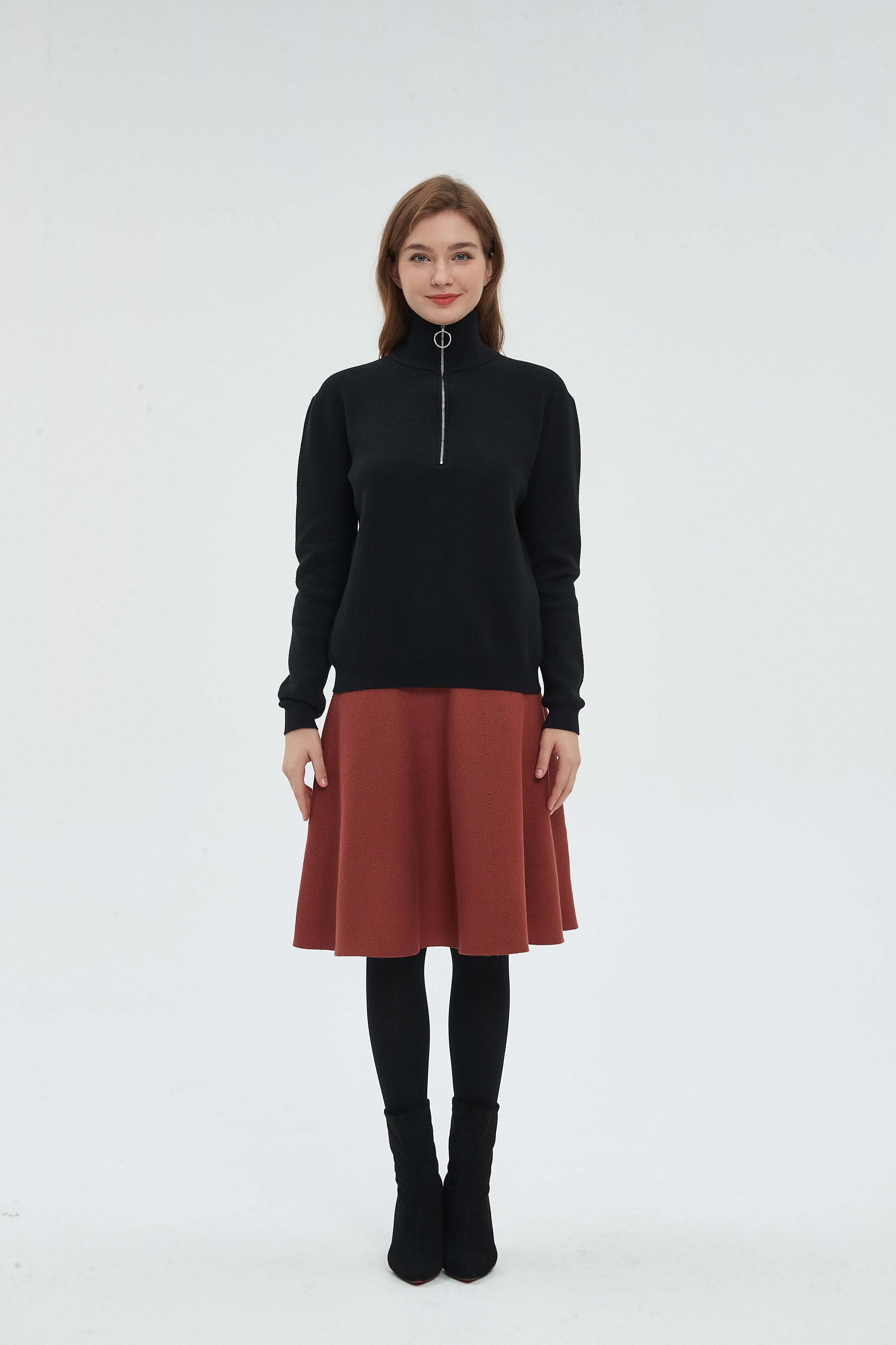 AMAZING  MM SKIRT - RUST From Mia Mod