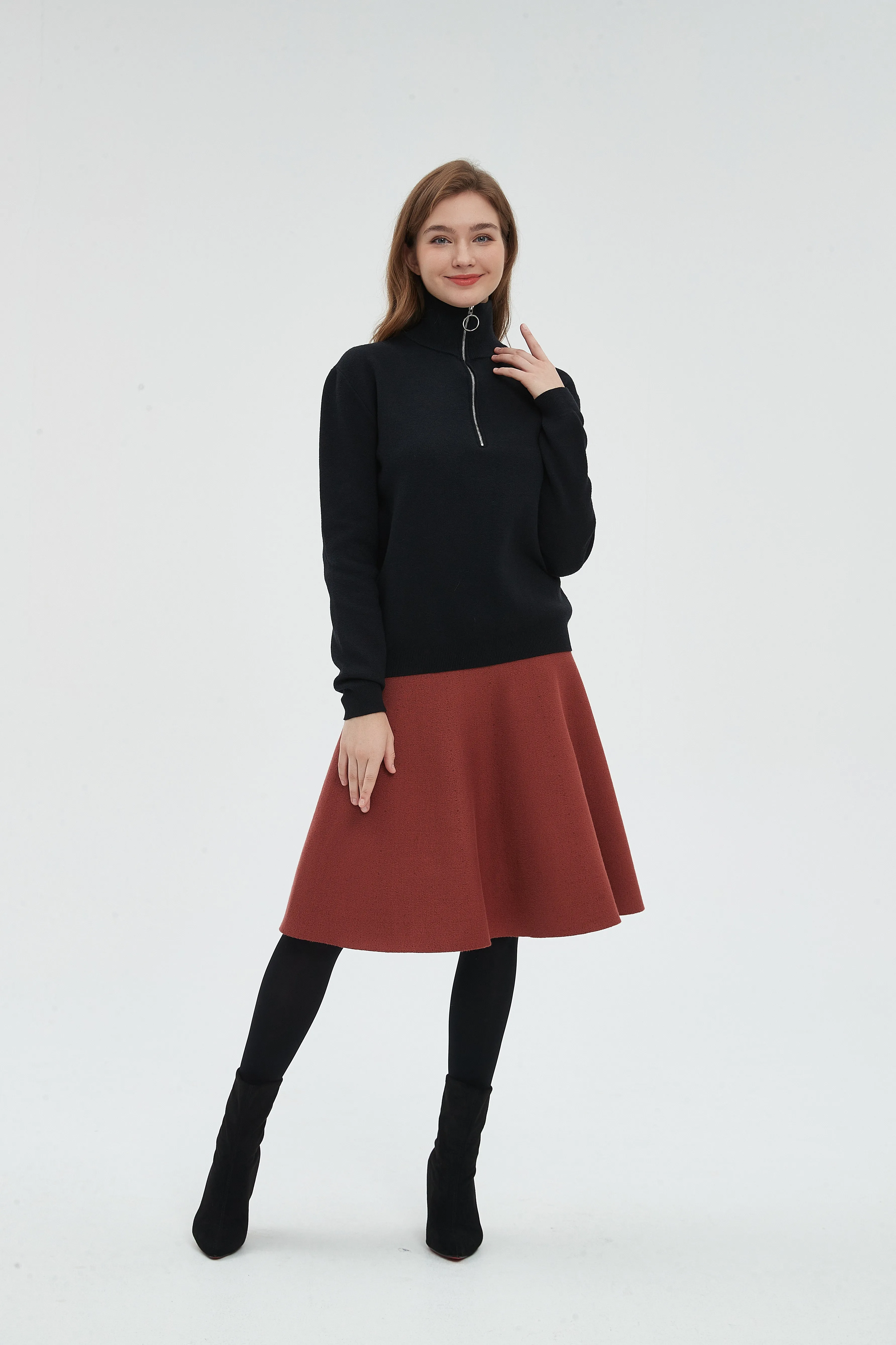 AMAZING  MM SKIRT - RUST From Mia Mod