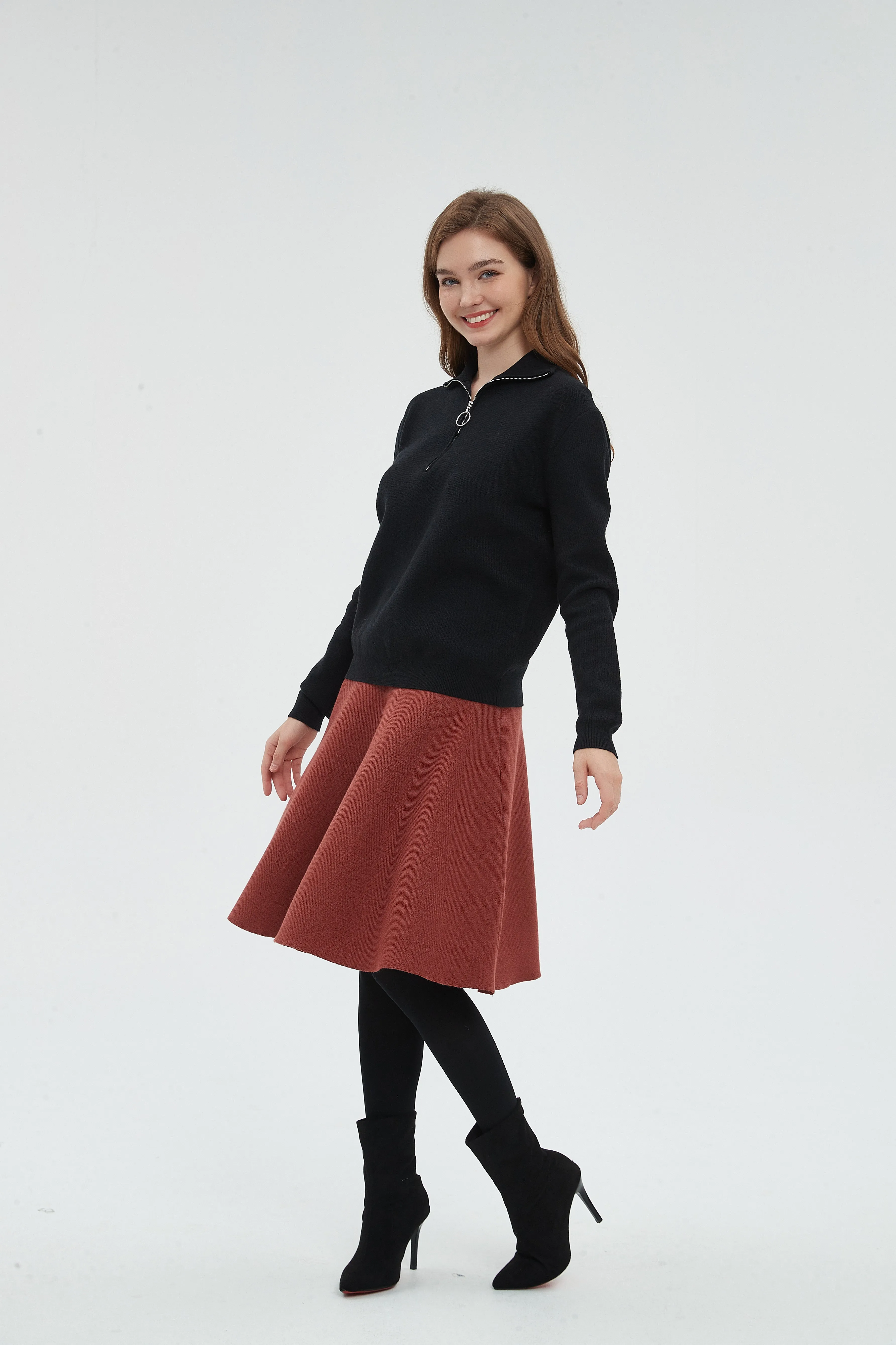 AMAZING  MM SKIRT - RUST From Mia Mod