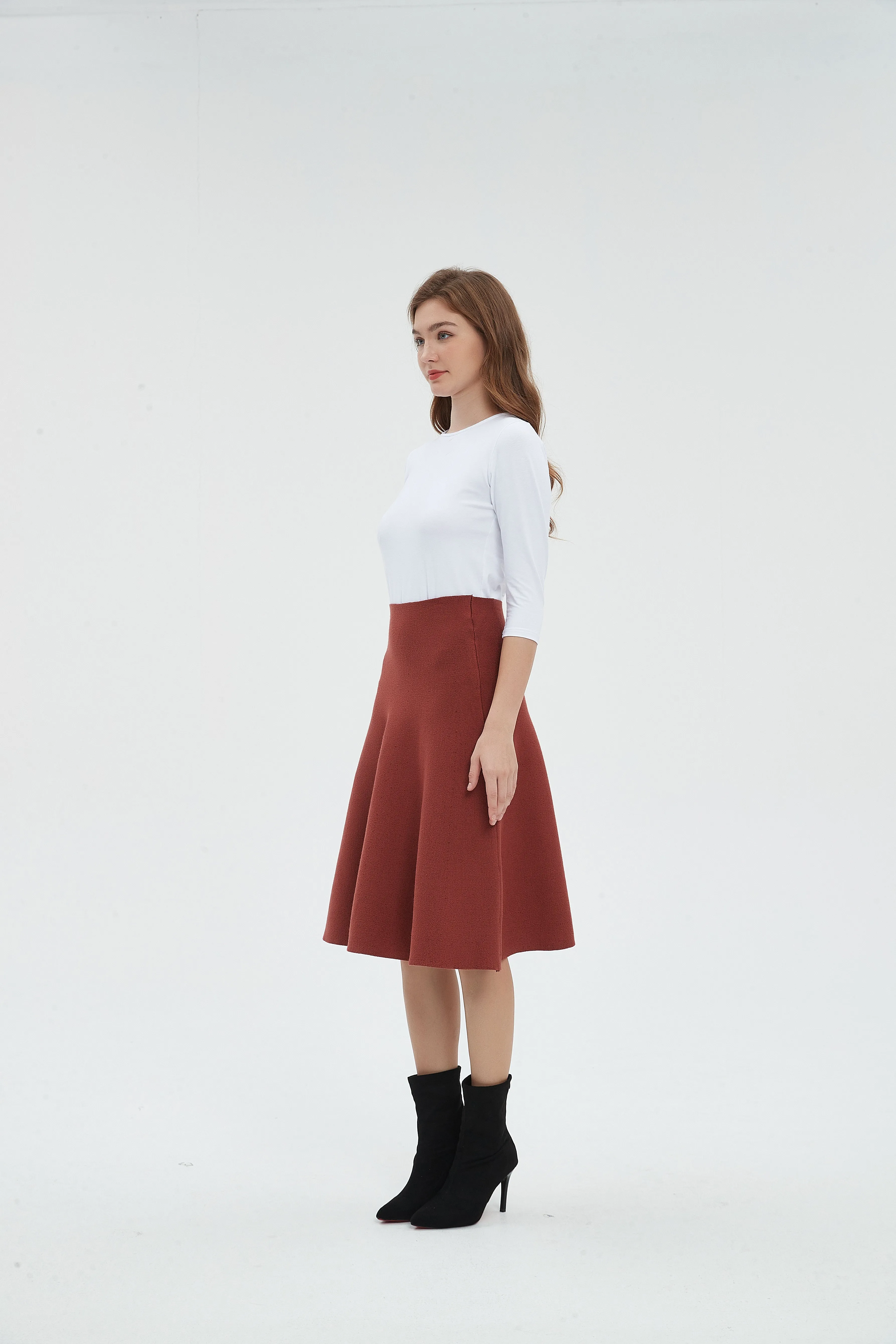 AMAZING  MM SKIRT - RUST From Mia Mod