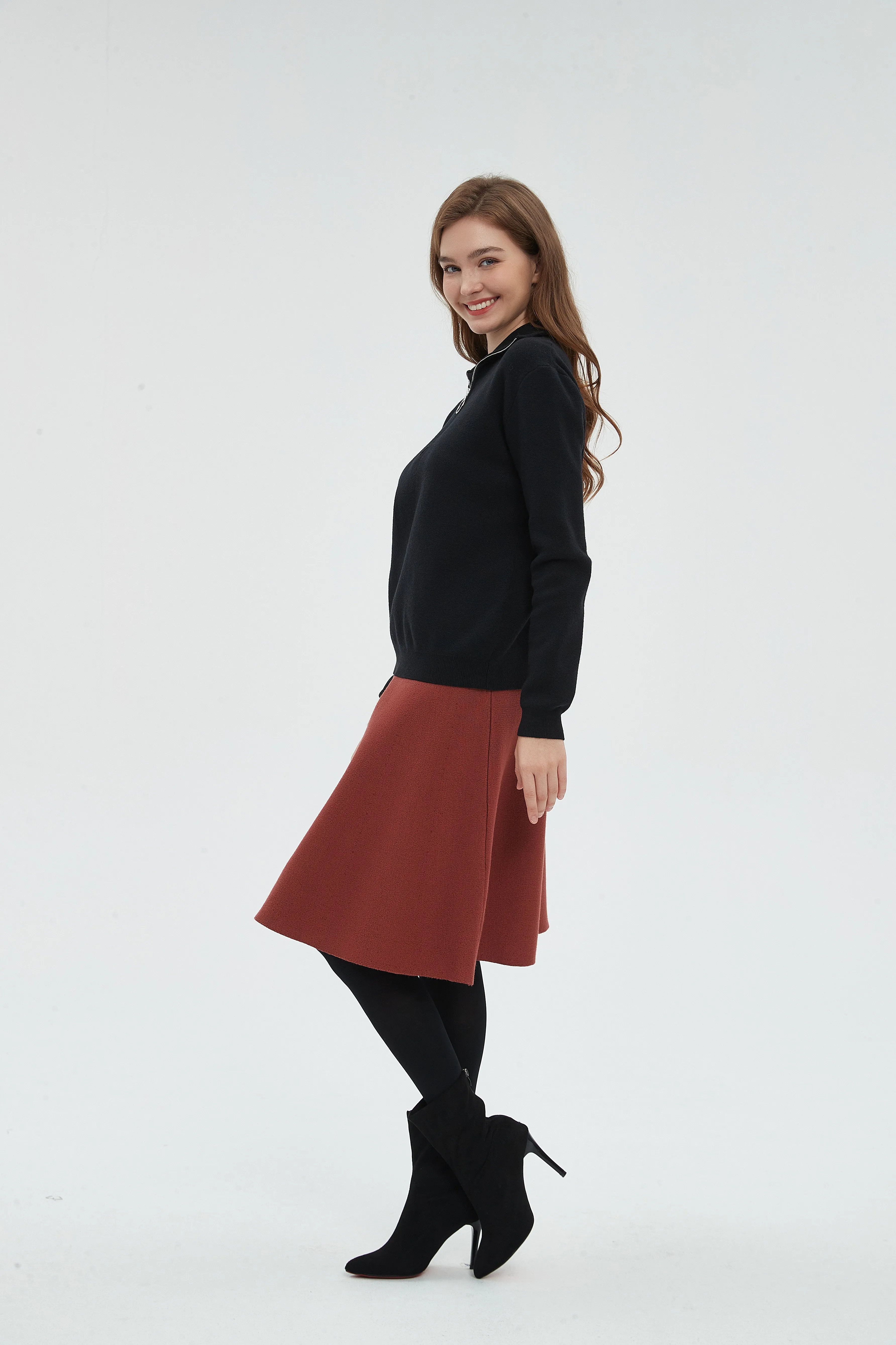AMAZING  MM SKIRT - RUST From Mia Mod
