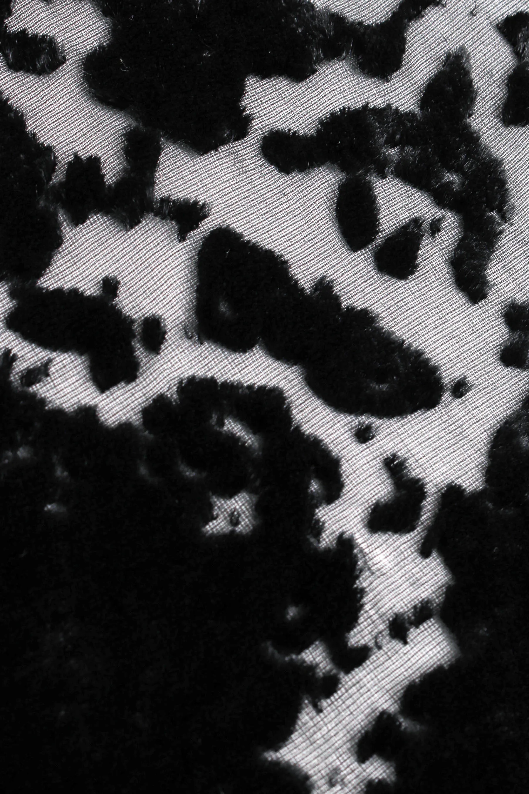 Animal Print Silk Velvet Burnout Dress