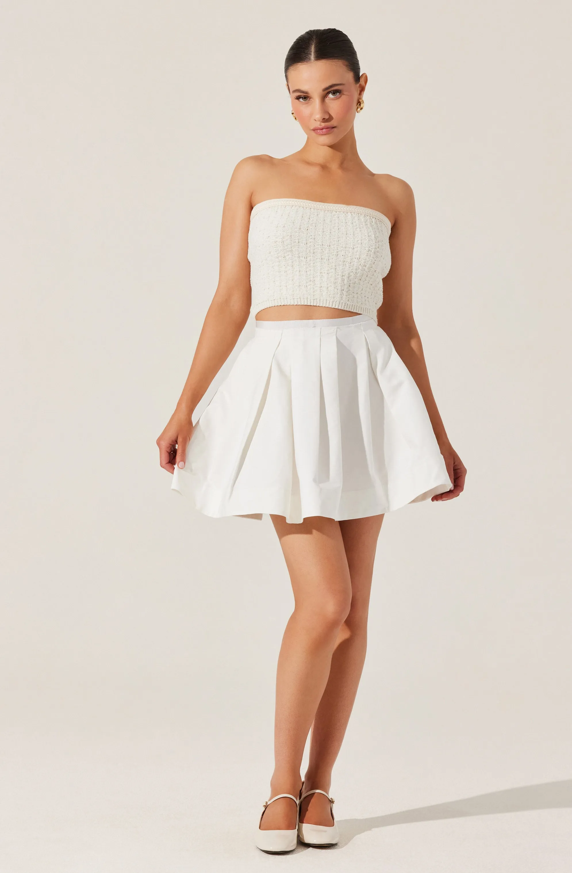 Antheia Pleated Mini Skirt