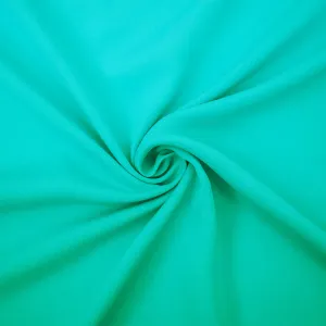 Aqua Teal Silk Georgette Woven Fabric