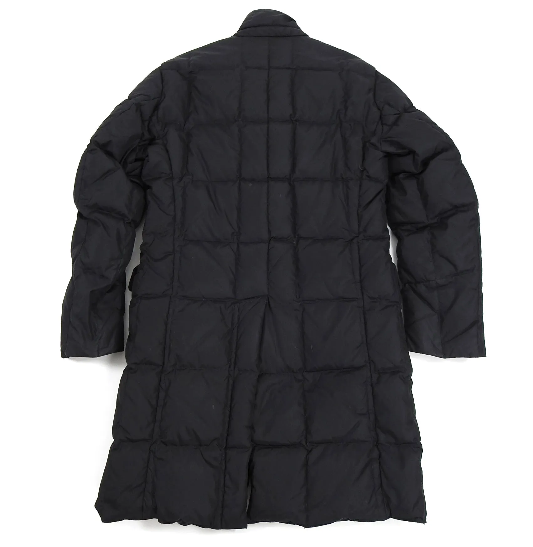 Aspesi Black Long Black Quilted Down Puffer Parka Jacket - L