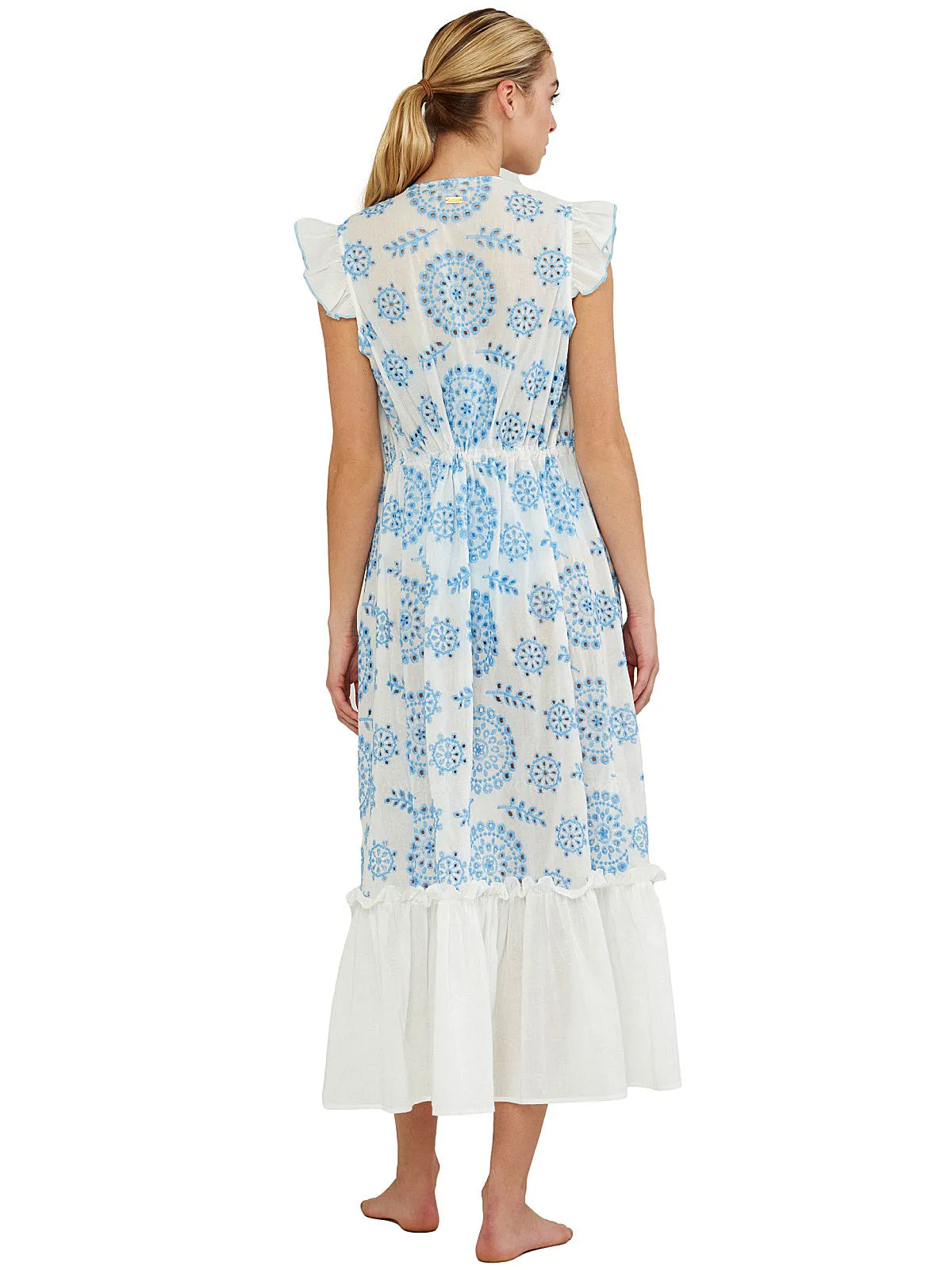 Azalea Ruffled Sleeves Kaftan ::RET
