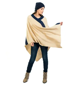 Baby Alpaca Sweater Vneck Poncho