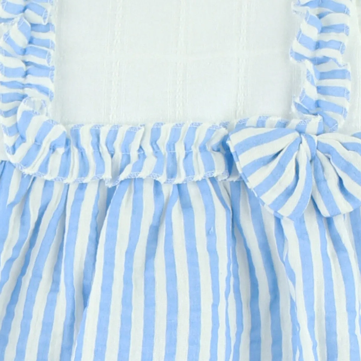 Baby Ferr Baby Girls Blue Stripe Dress