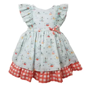 Baby Ferr Older Girls Mint Lighthouse Dress