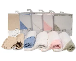Baby Hooded Towel - Plain Colour/White (75x75cm) (PK1) BW-120-018