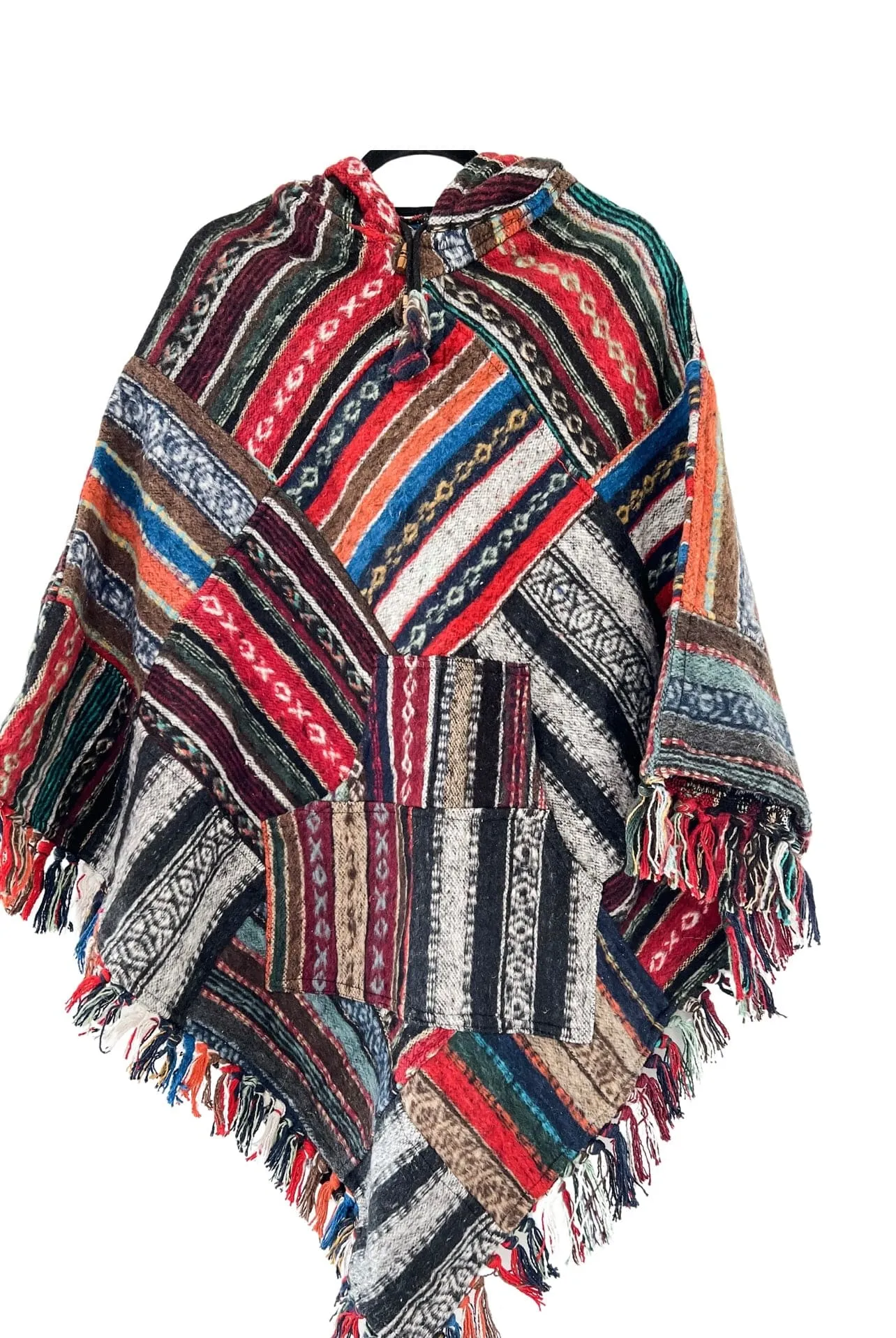 Baja Hooded Fleece Poncho