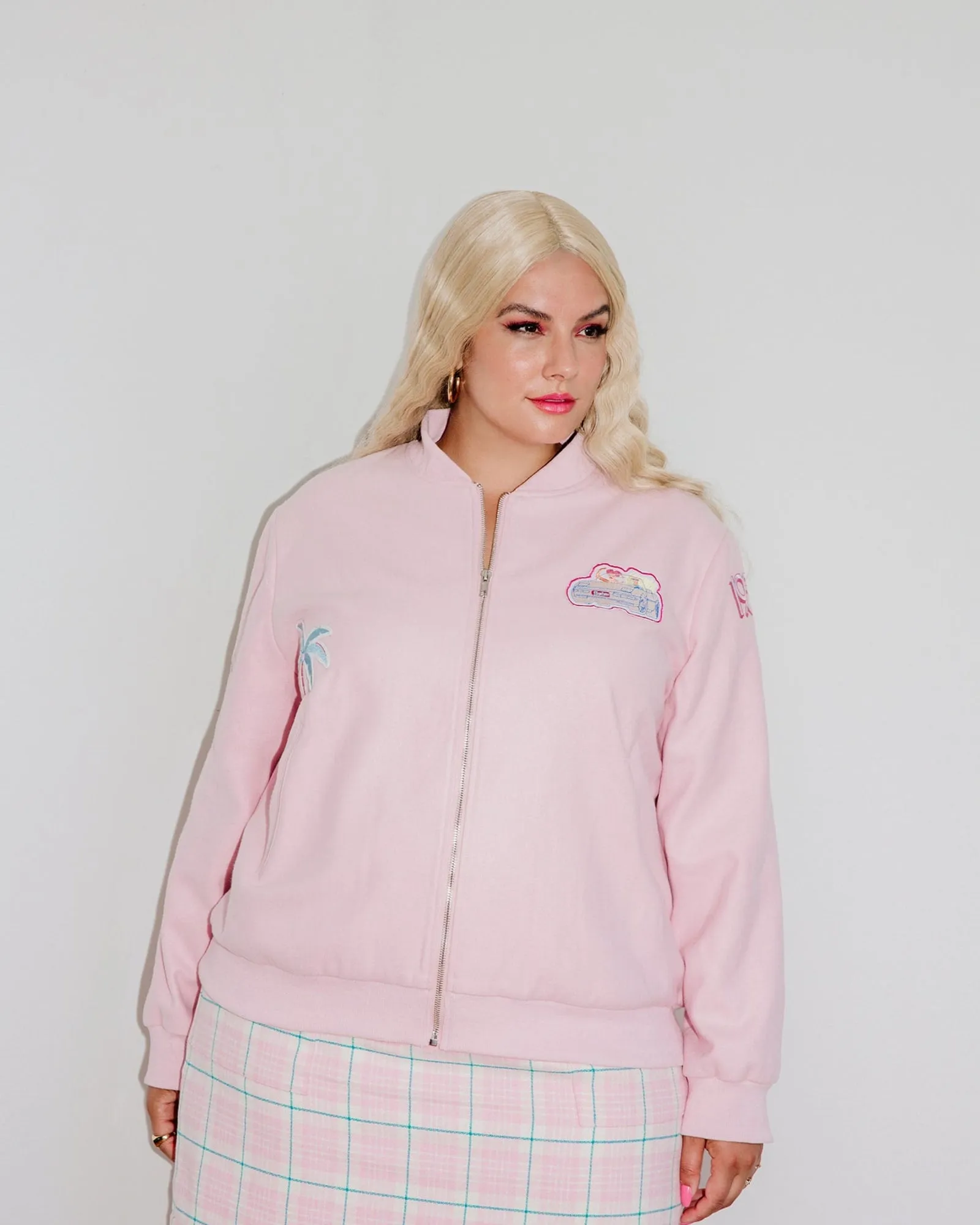 Barbie® Varsity Jacket | Pink