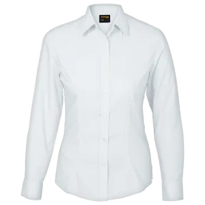 Basic Poly Cotton Blouse Long Sleeve Ladies