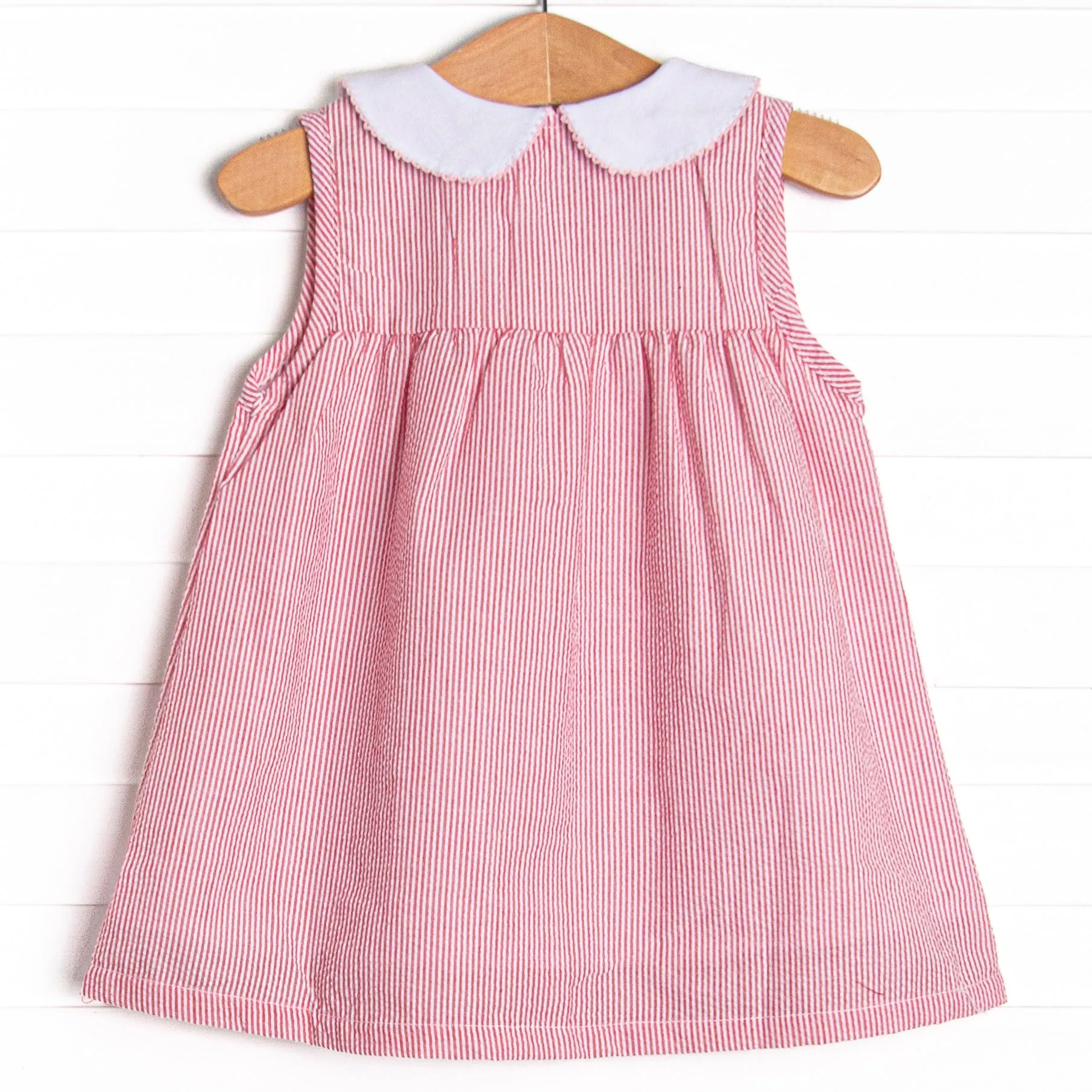 Best Bud Applique Dress, Red