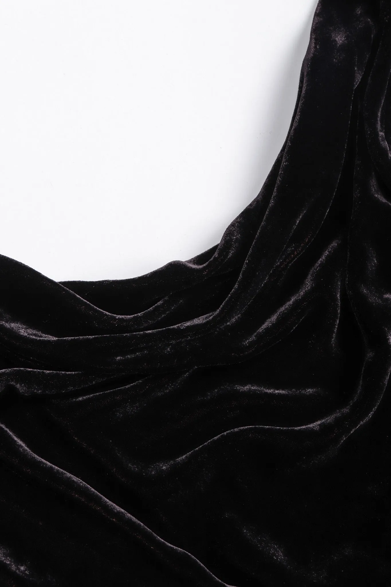 Bias Velvet Cowl Dress