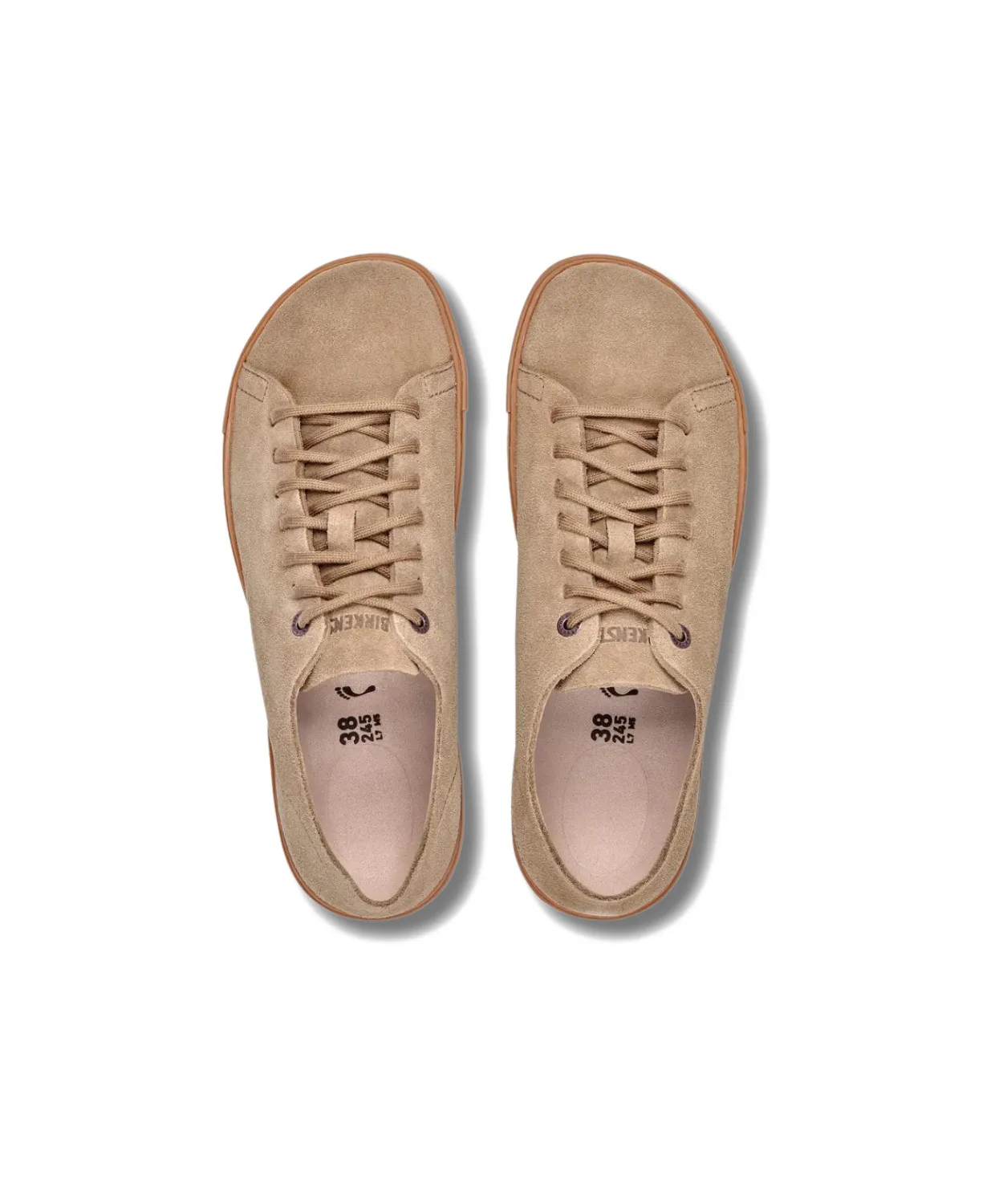 Birkenstock Bend Low Decon Suede Leather Grey Taupe Sneakers