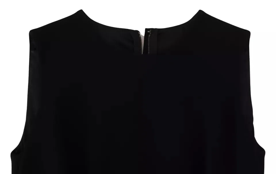 Black Dress Sheath Flare Viscose Dress