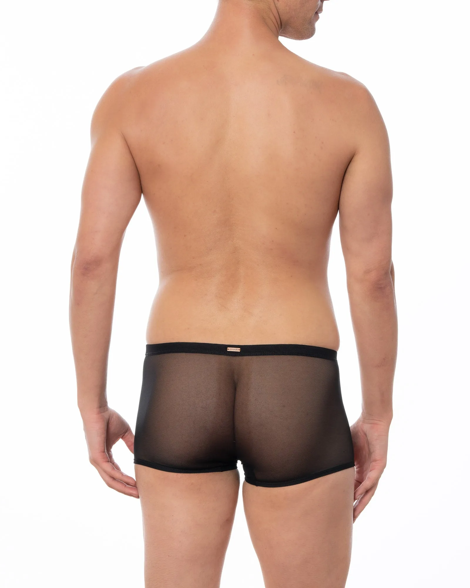 Black - GRANT Sheer Mesh Boxer Brief