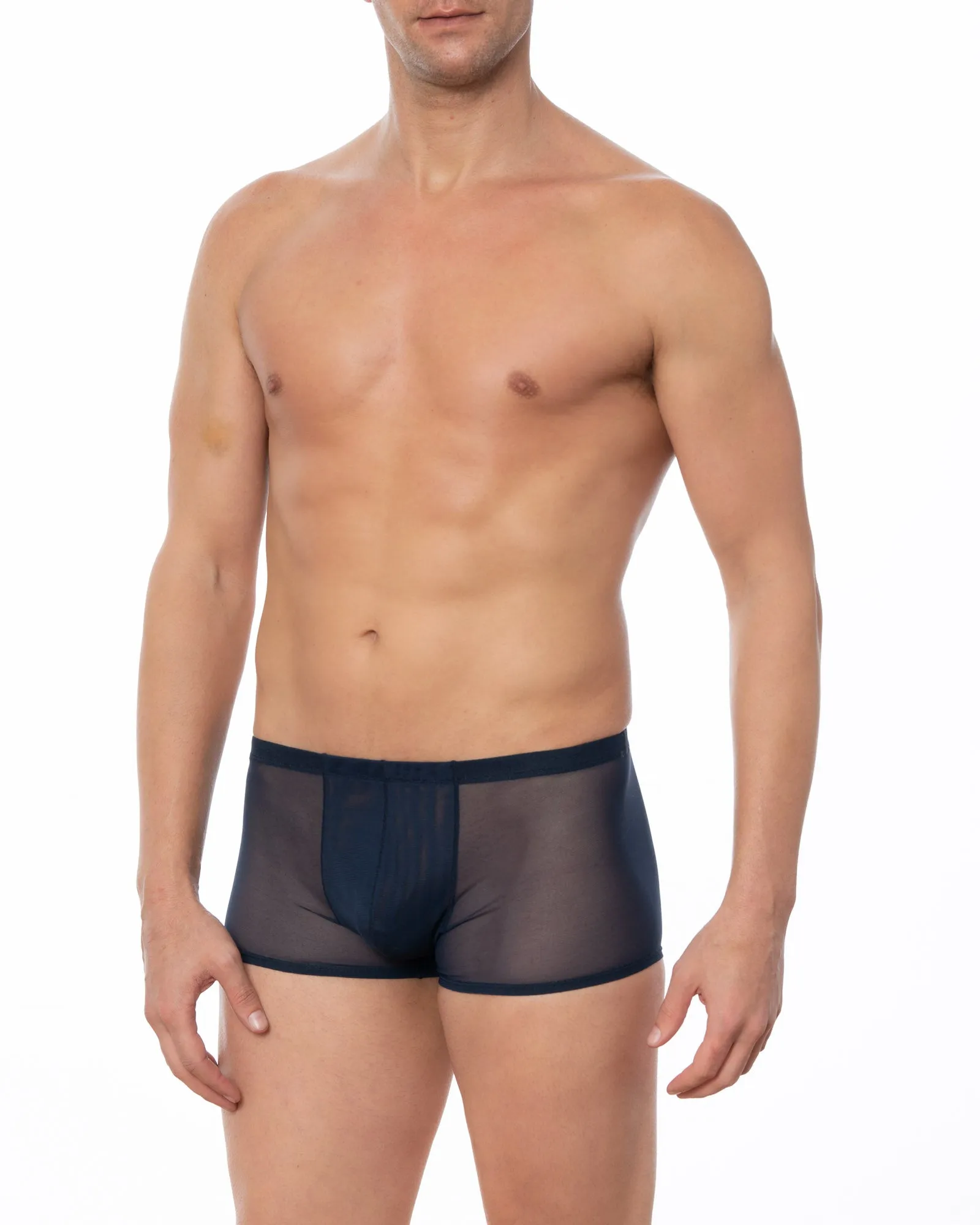 Black - GRANT Sheer Mesh Boxer Brief